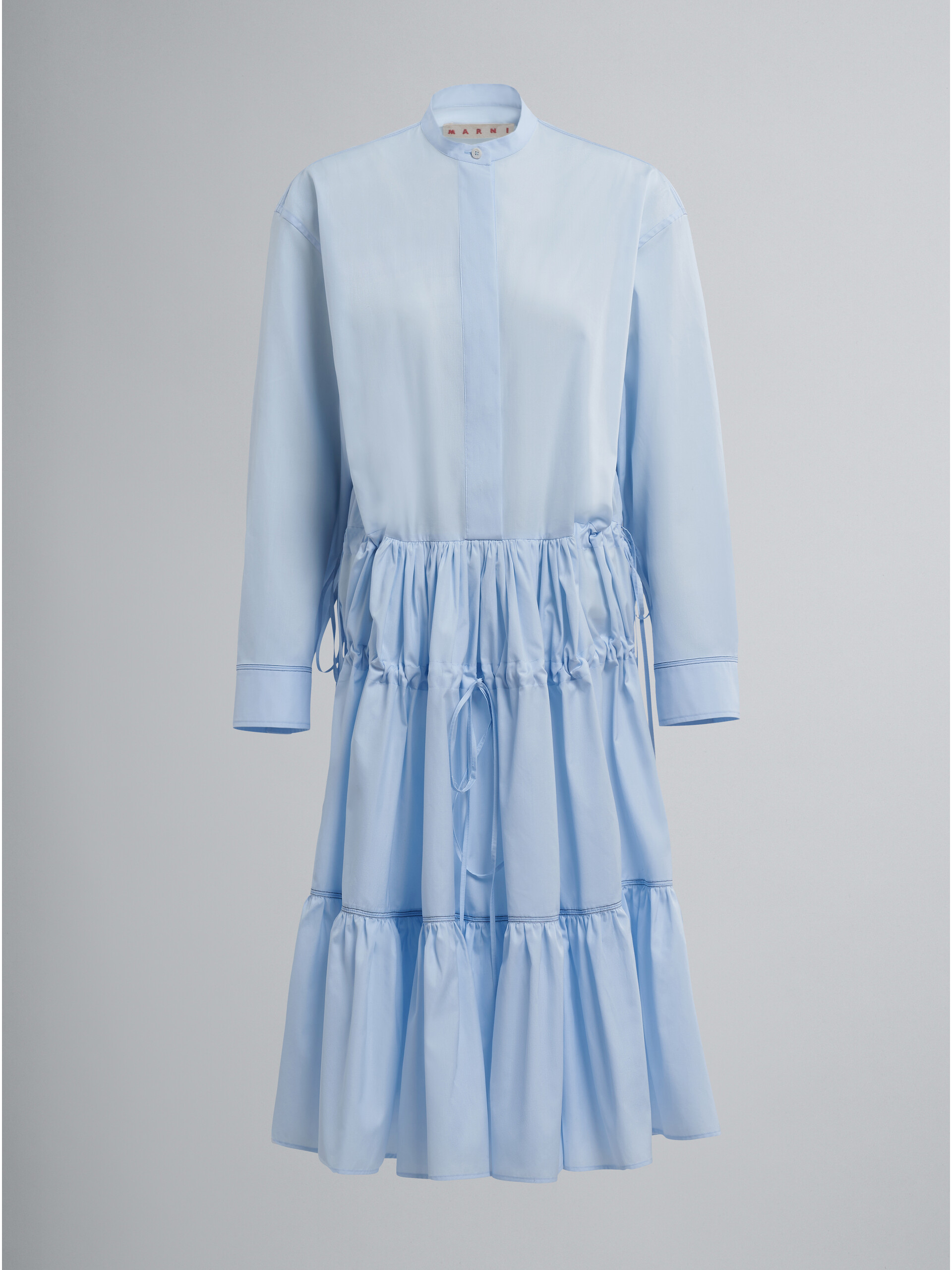 Cotton poplin chemisier dress - Dresses - Image 1