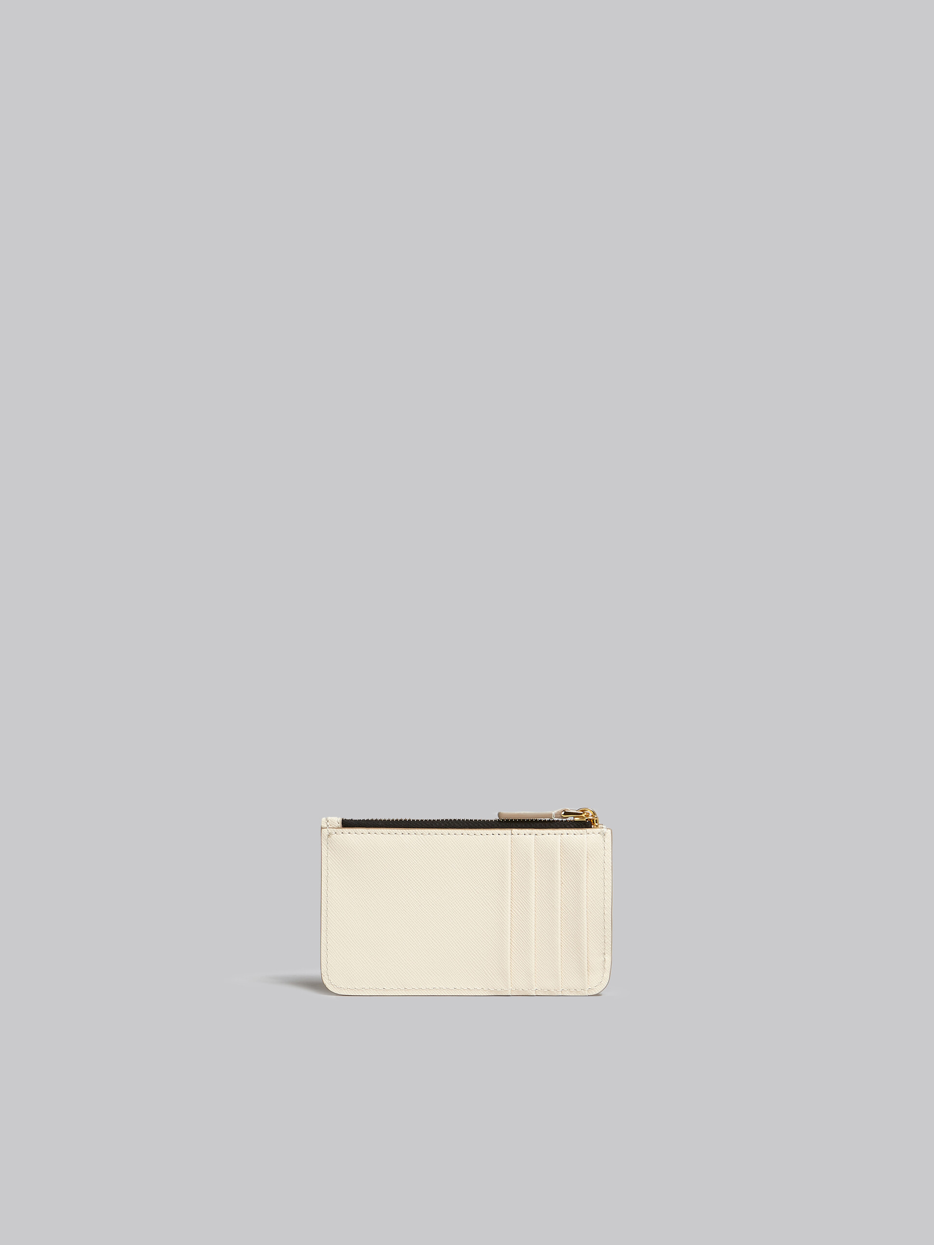 White saffiano leather card case - Wallets - Image 3