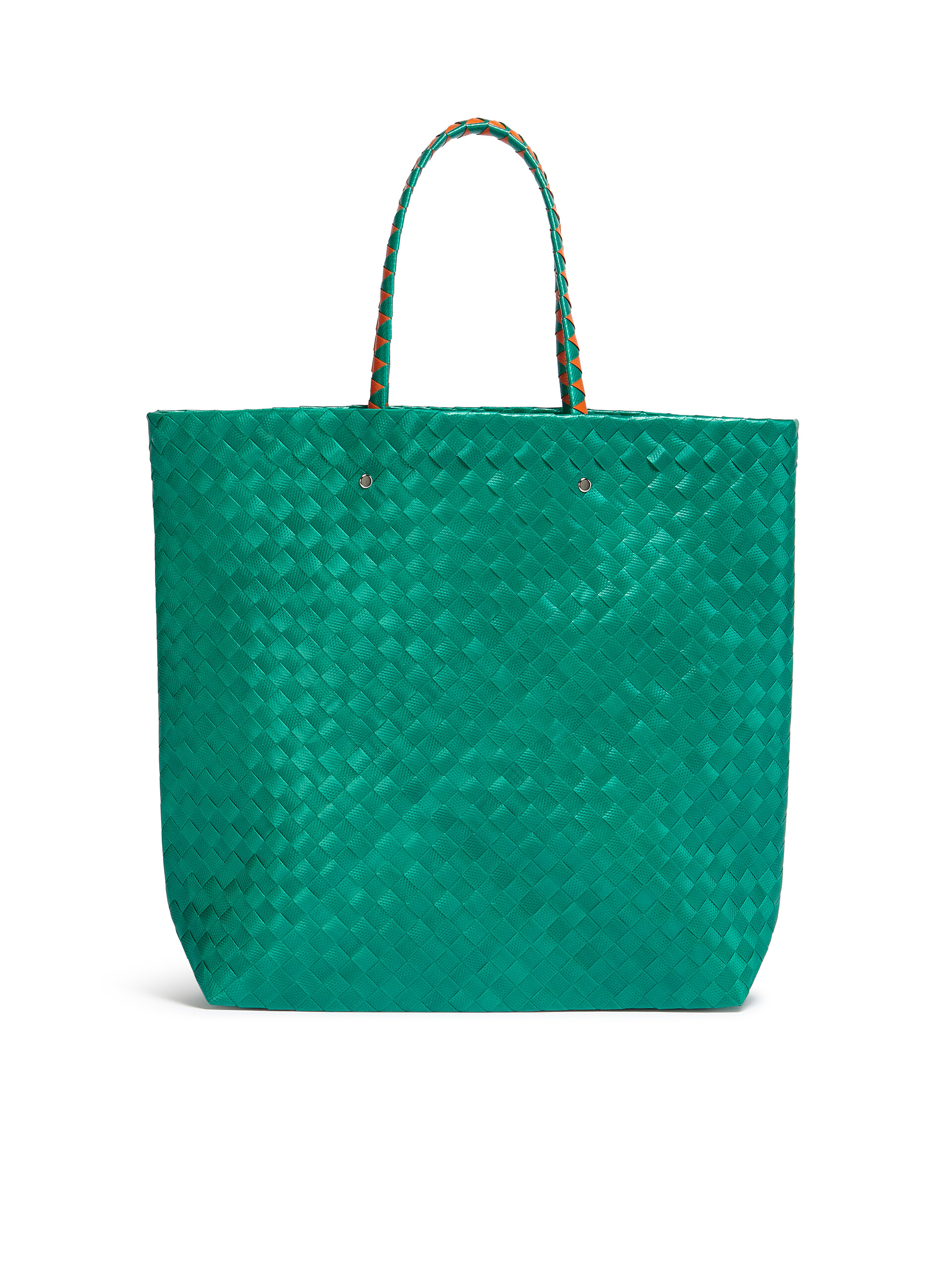 MARNI MARKET medium bag in green flower motif - Bags - Image 3