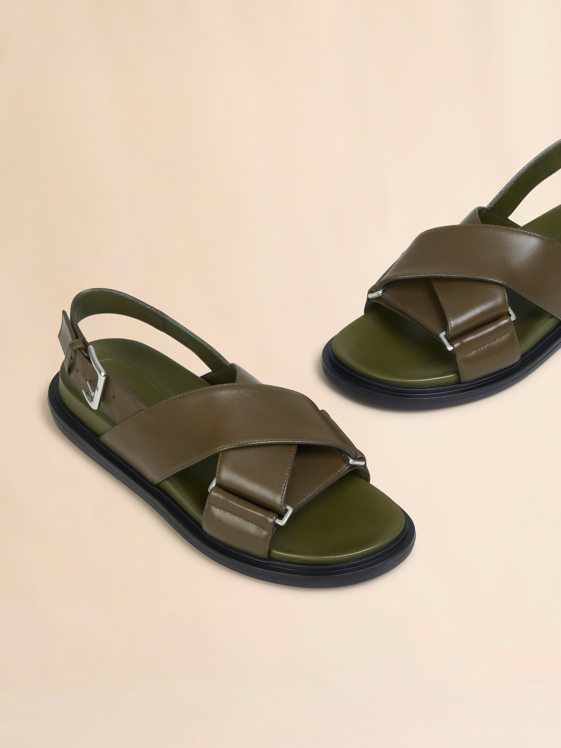 Brown leather Fussbett - Sandals - Image 4