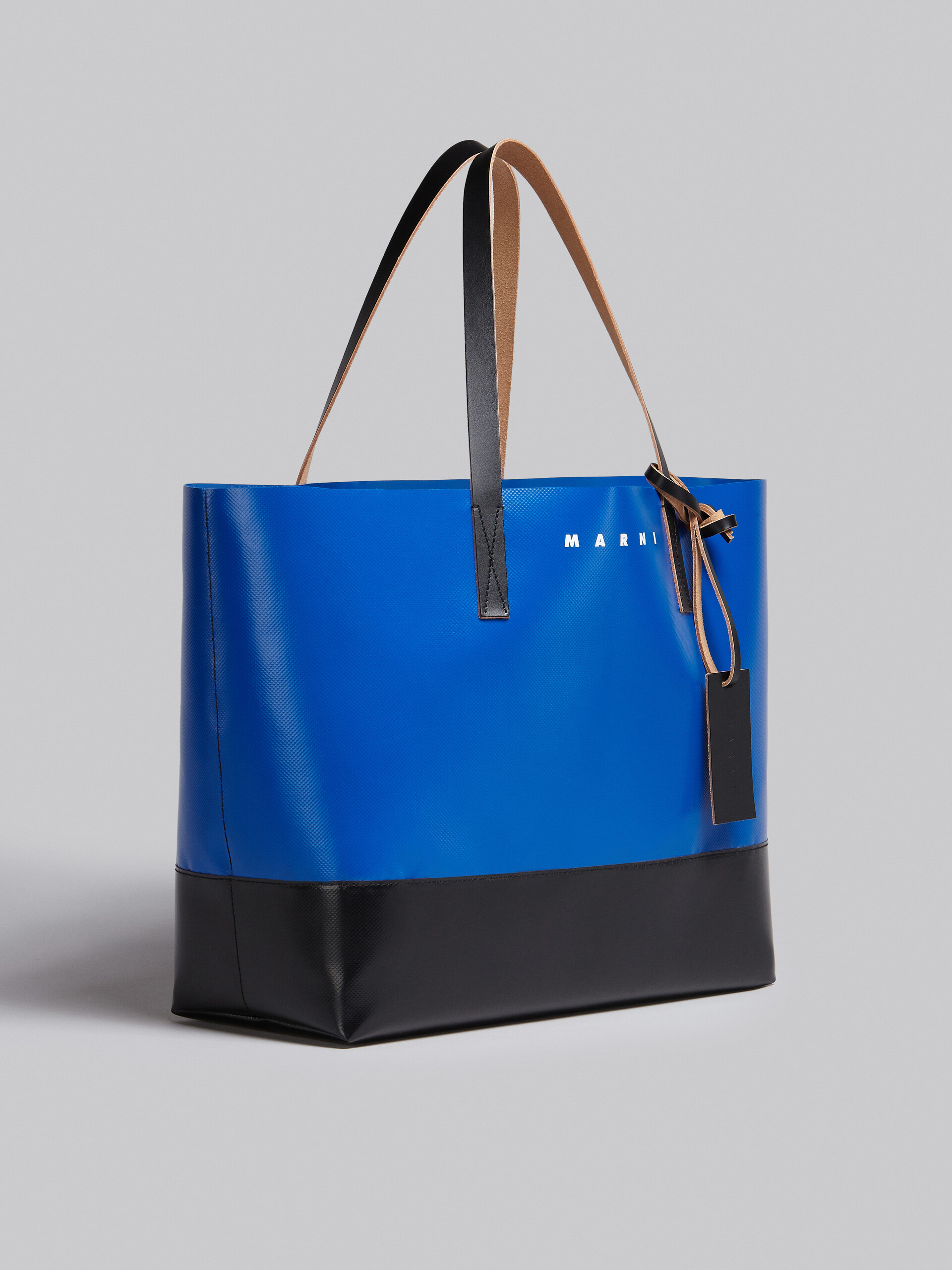 Tribeca shopping bag in blue and black - Shopping Bags - Image 6