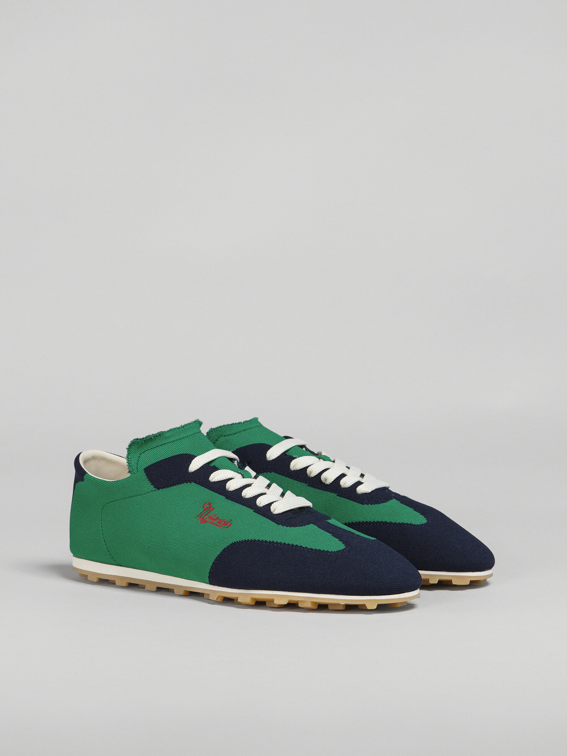 Green blueblack stretch jacquard PEBBLE sneaker - Sneakers - Image 2