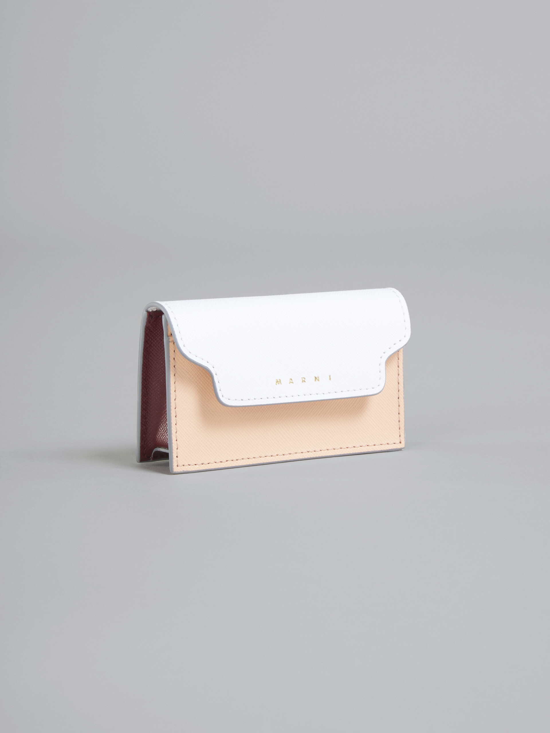 ホワイト、ピンク、レッド サフィアーノレザー製カードケース - 財布 - Image 4