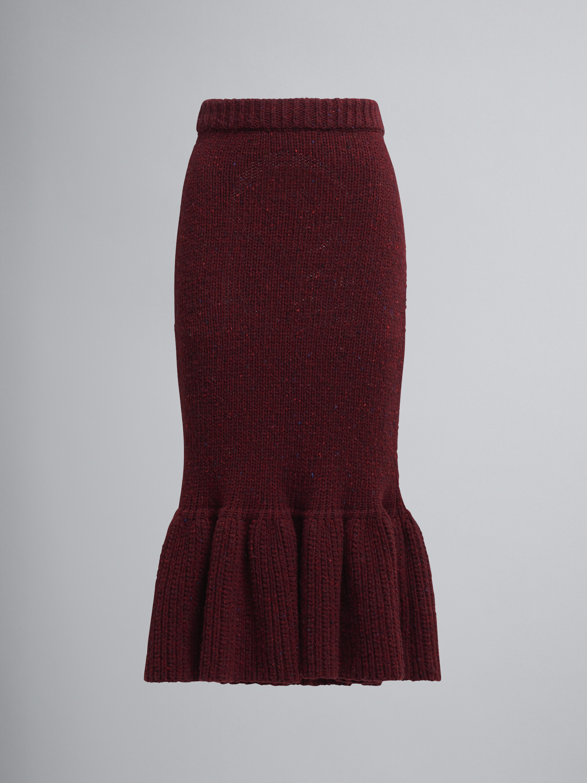 3D-stitch skirt in Shetland wool - Skirts - Image 1
