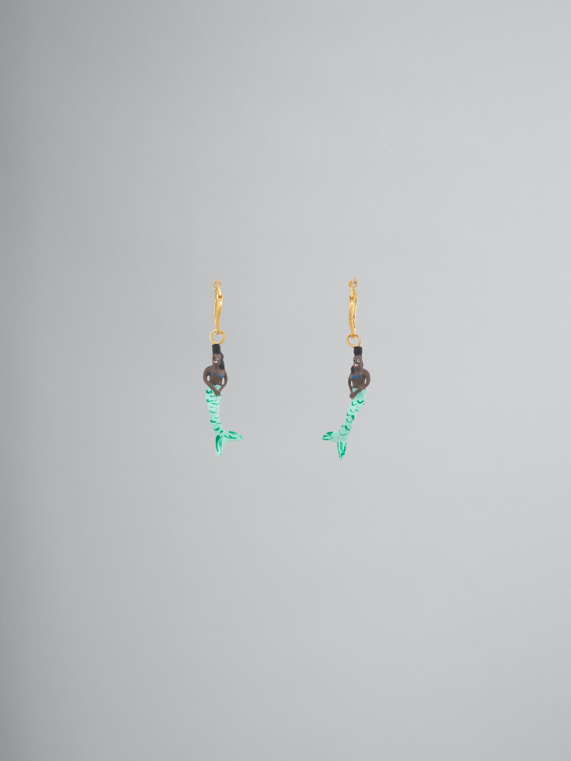 Earrings with mermaid pendant - Earrings - Image 1