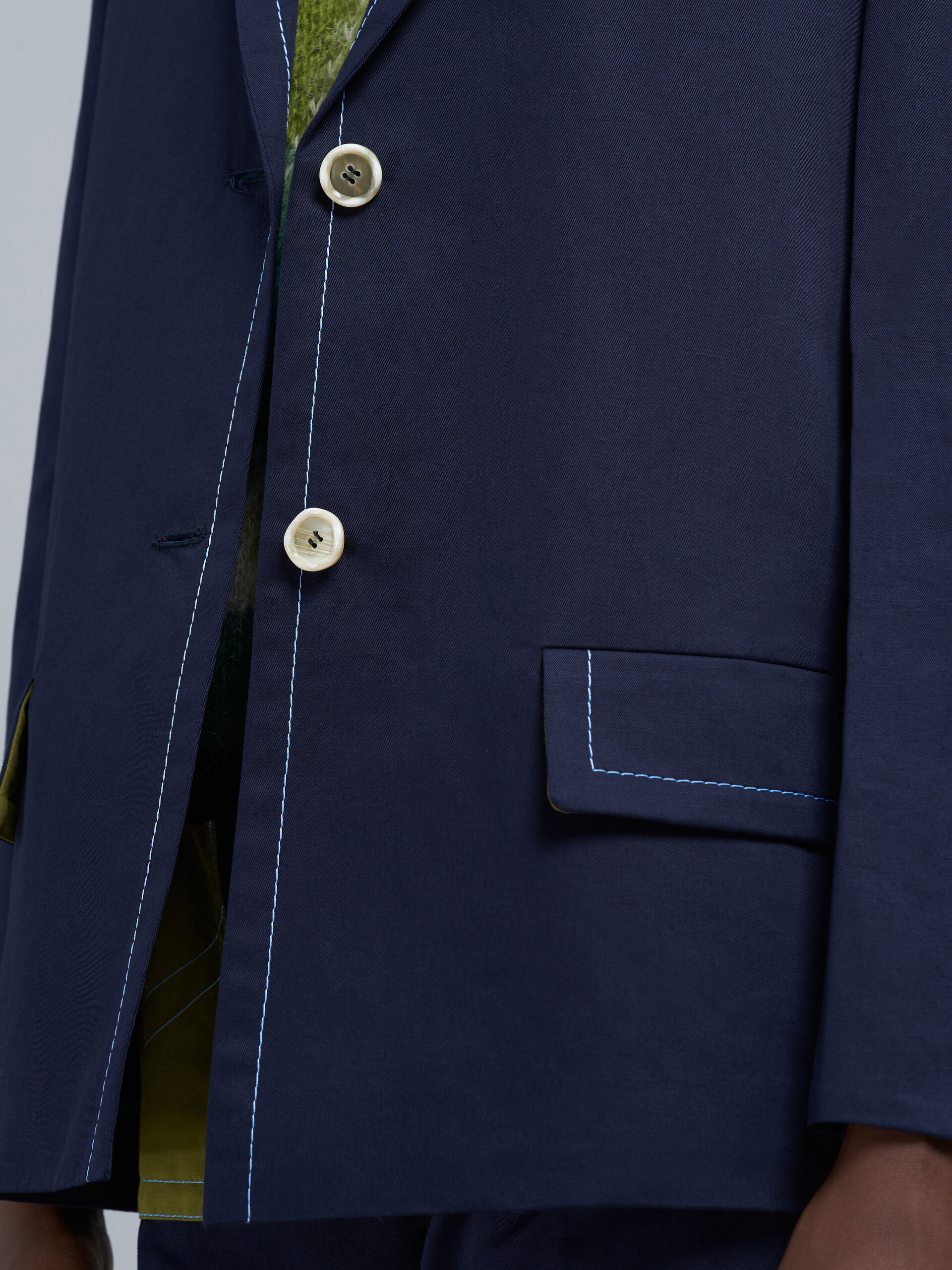Cotton drill blazer jacket - Jackets - Image 5