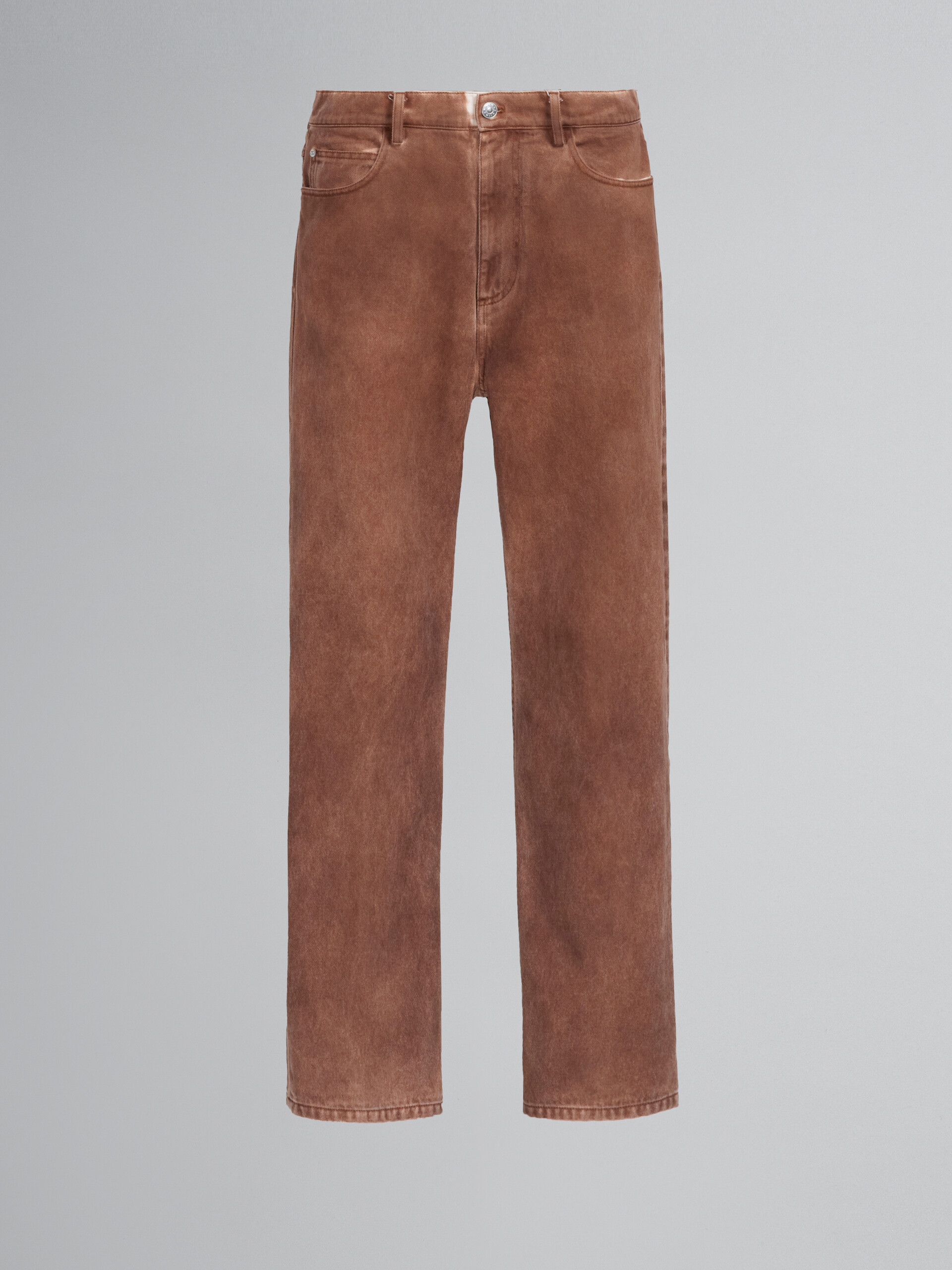 Brown denim pants - Pants - Image 1