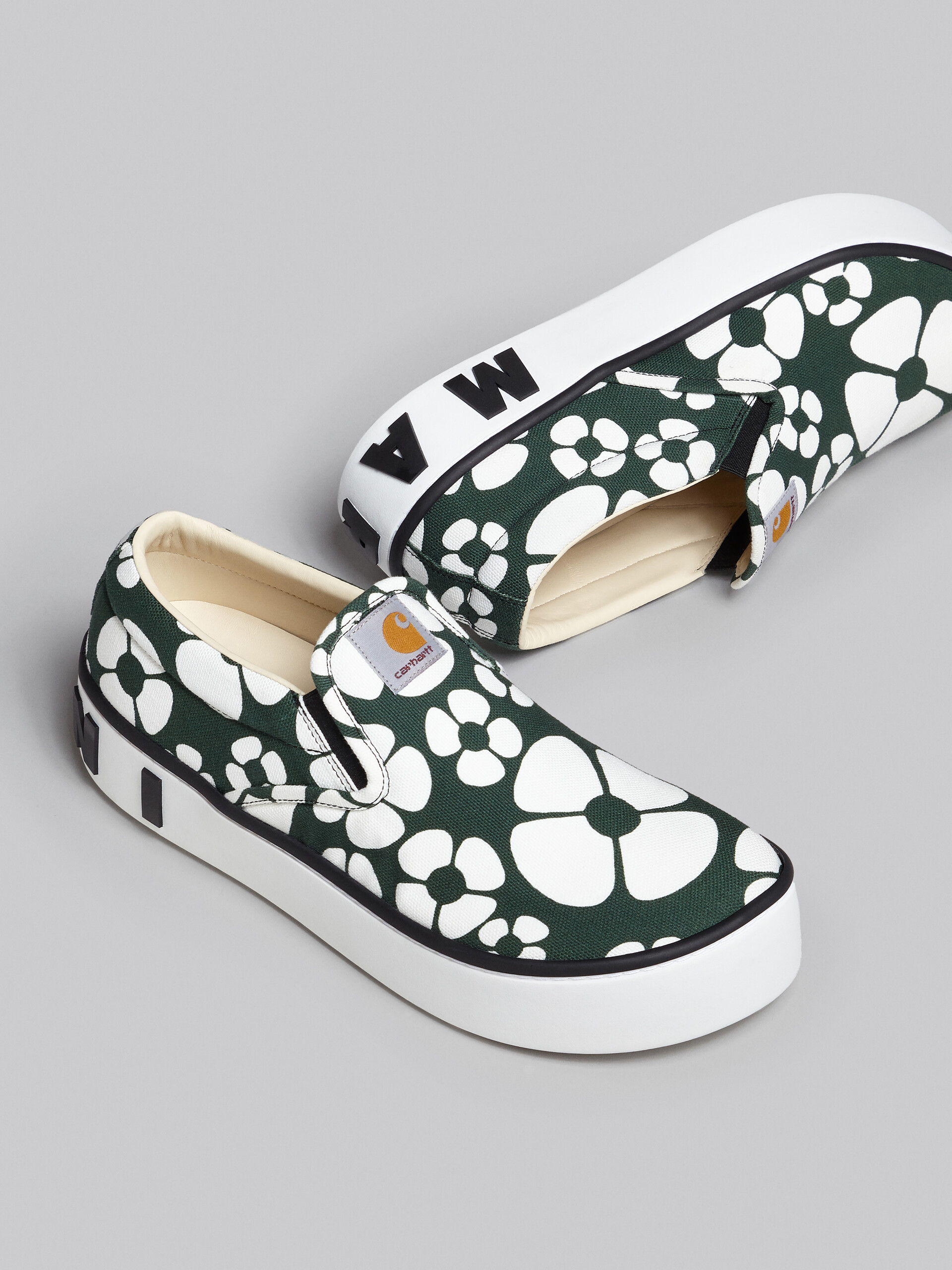 MARNI x CARHARTT WIP - green slip-on sneakers - Sneakers - Image 5