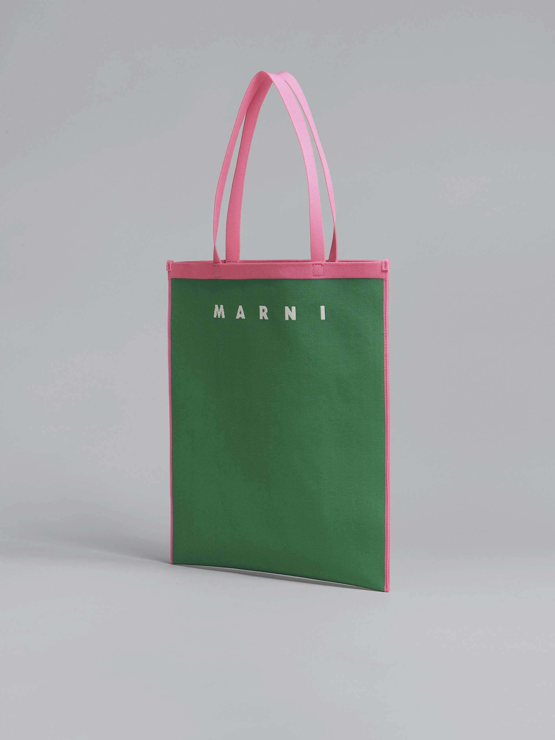 Green and fuchsia jacquard bag - Shopping Bags - Image 3