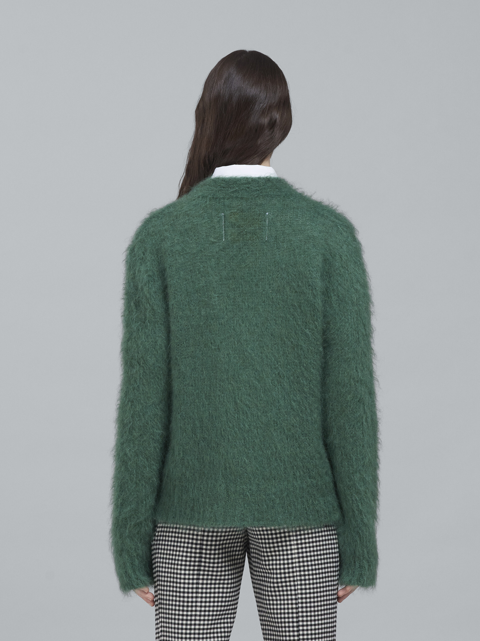 Mohair and wool long cardigan - Pullovers - Image 3