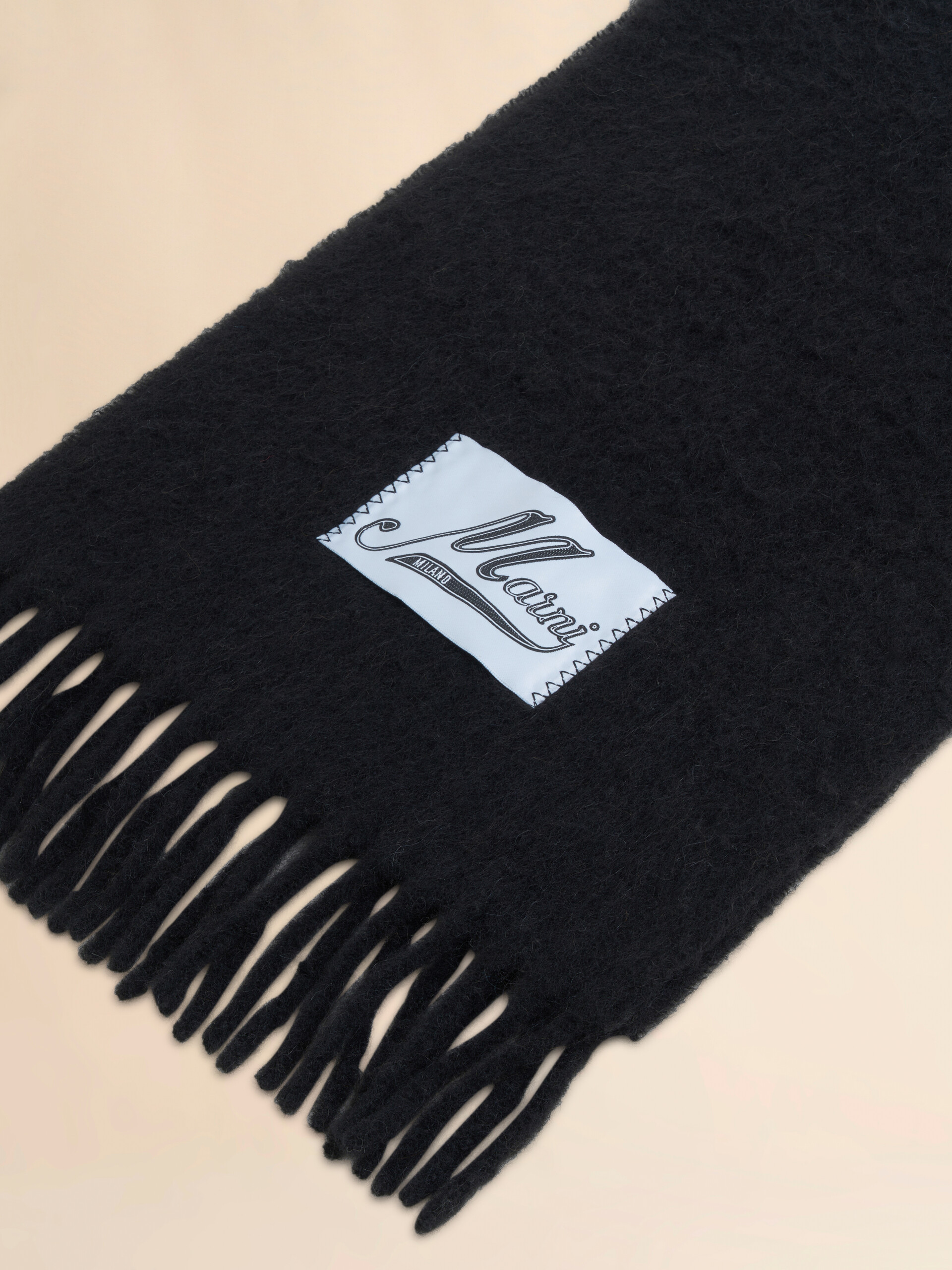 Indigo alpaca scarf - Scarves - Image 2