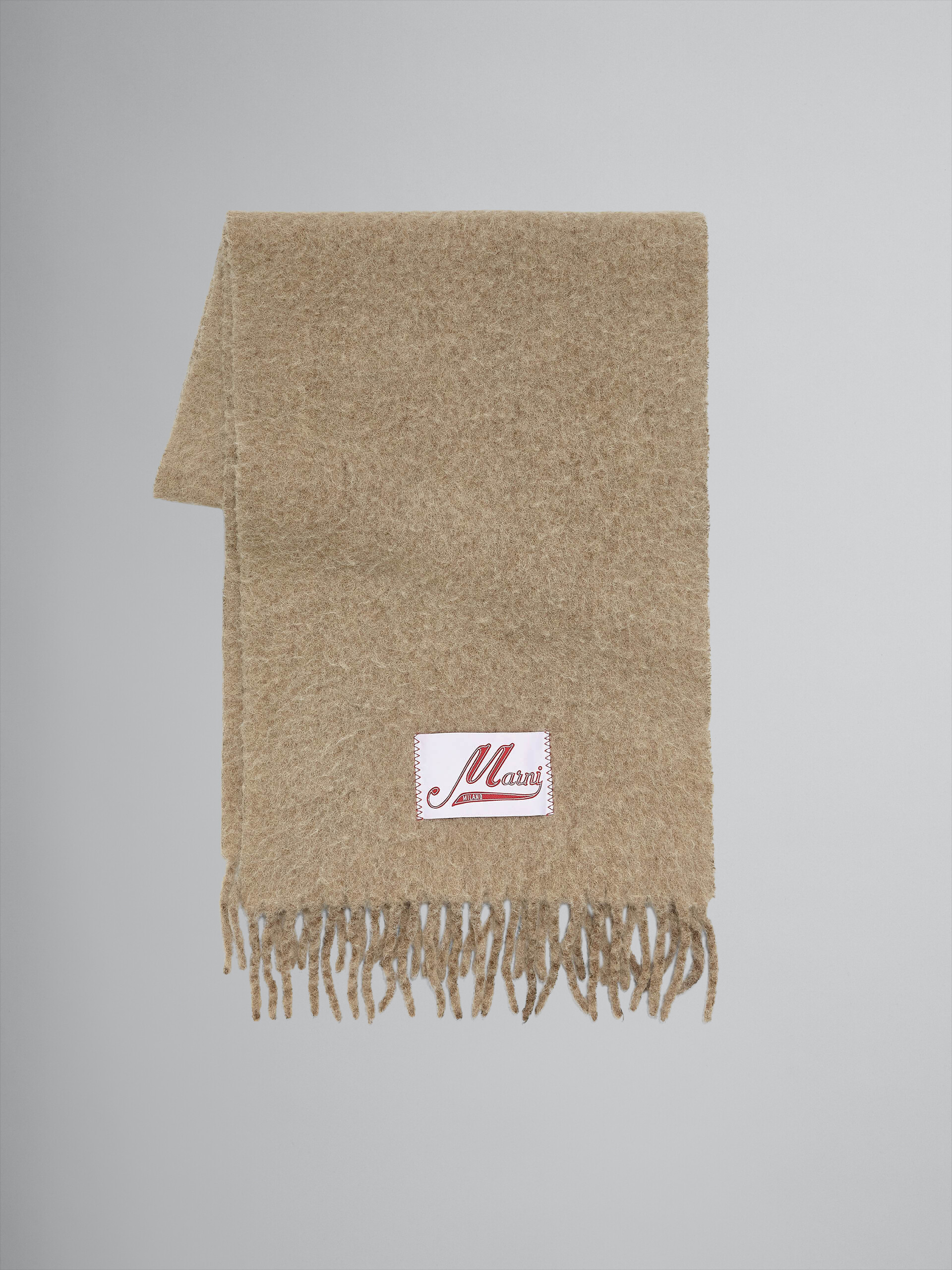 スカイブルー ブラッシュドウール スカーフ - アクセサリー - Image 1