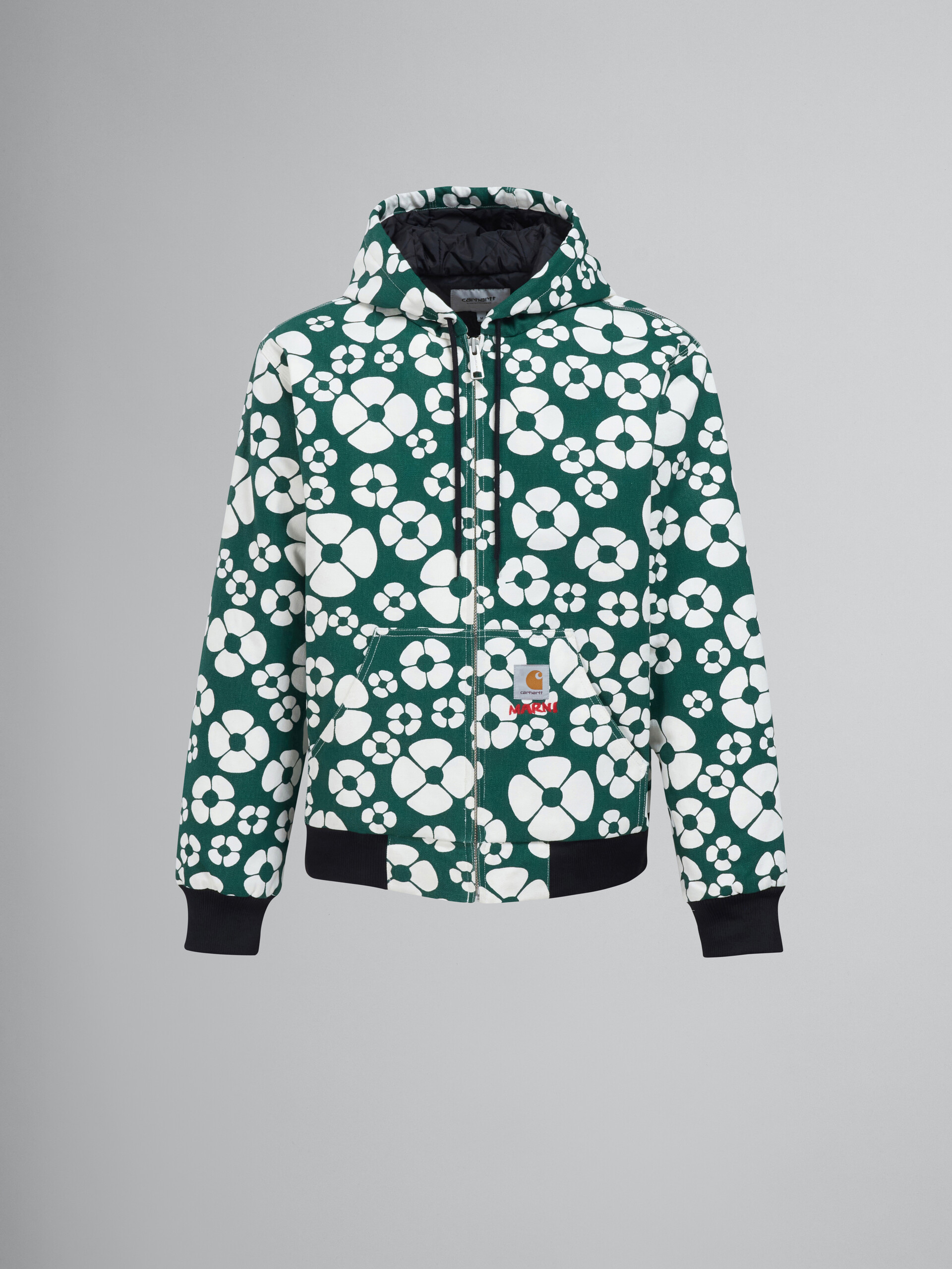 MARNI x CARHARTT WIP - green hooded jacket - Jackets - Image 1