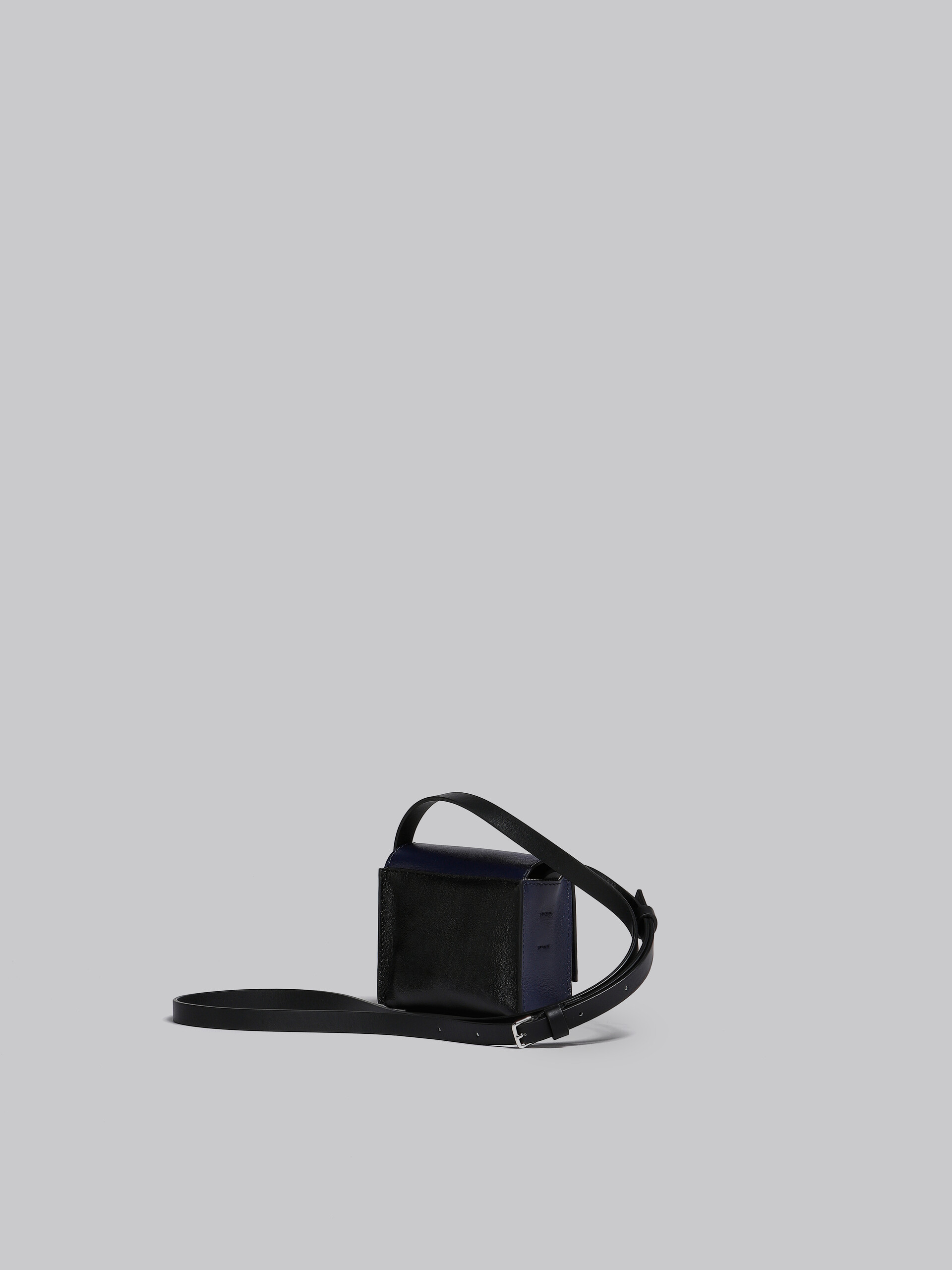Blue and black leather crossbody bag - Shoulder Bag - Image 3
