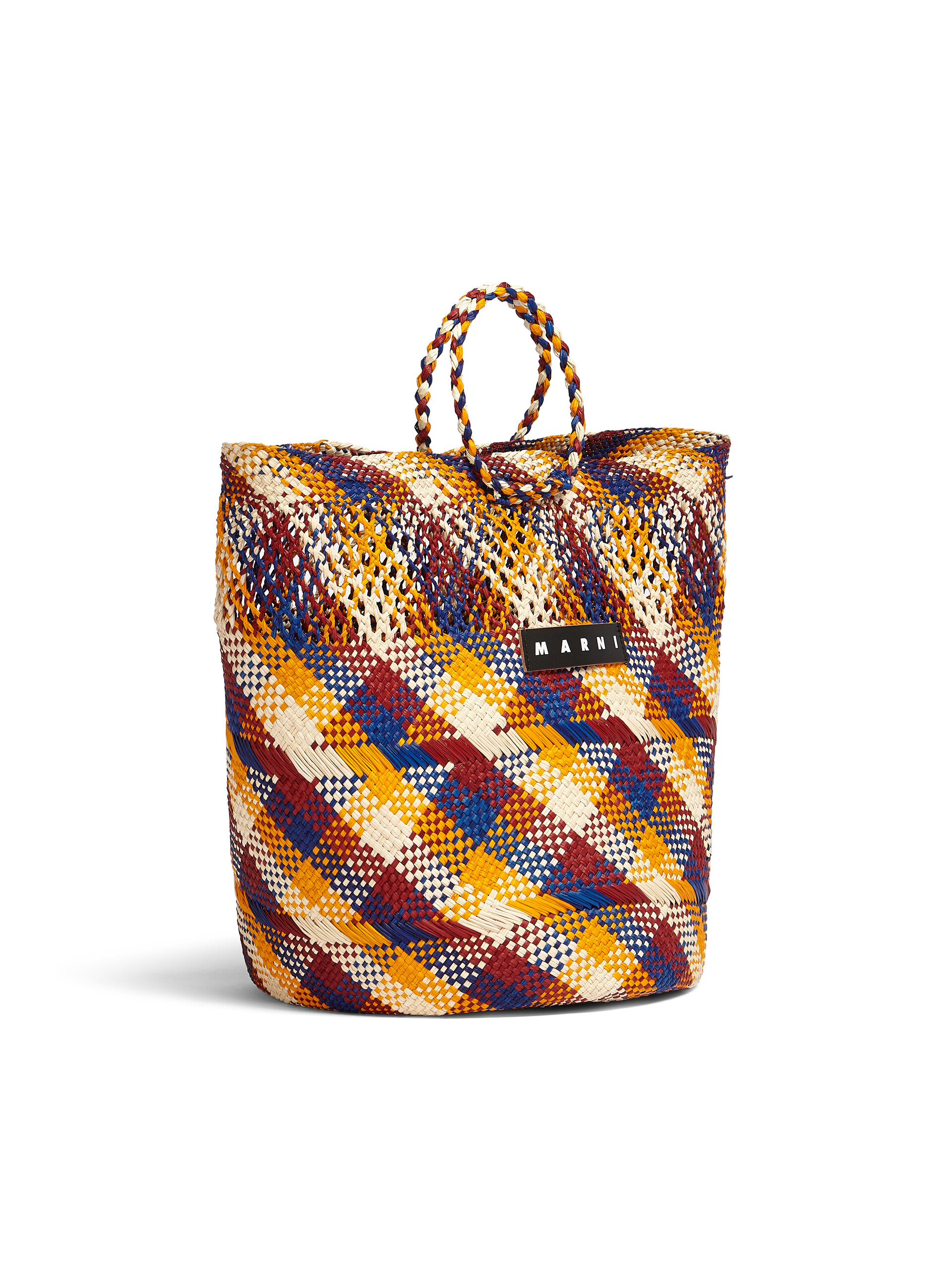 MARNI MARKET TAPIS bag in multicolor natural fiber - Shopping Bags - Image 2