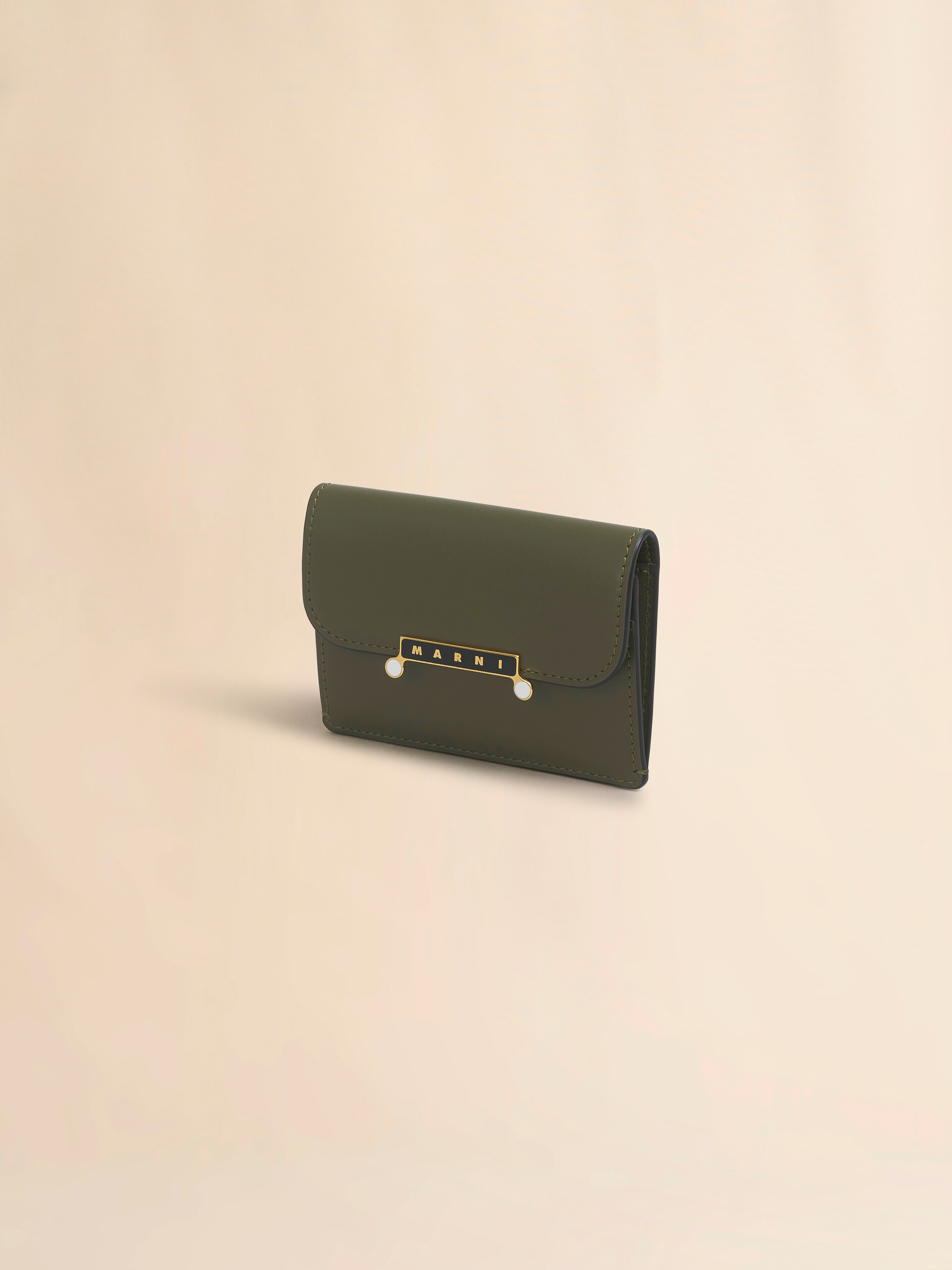 ブラウン レザー製 Envelope カードホルダー - 財布 - Image 4