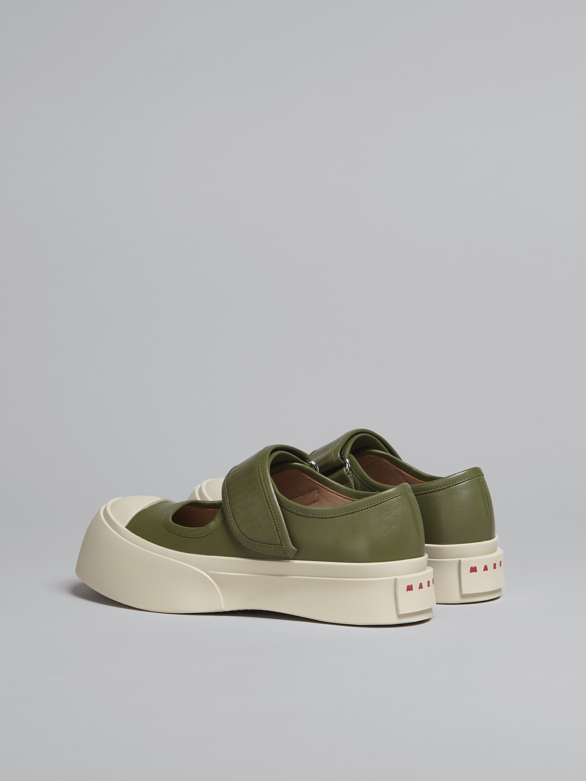 Green nappa leather PABLO Mary-Jane sneaker - Sneakers - Image 3