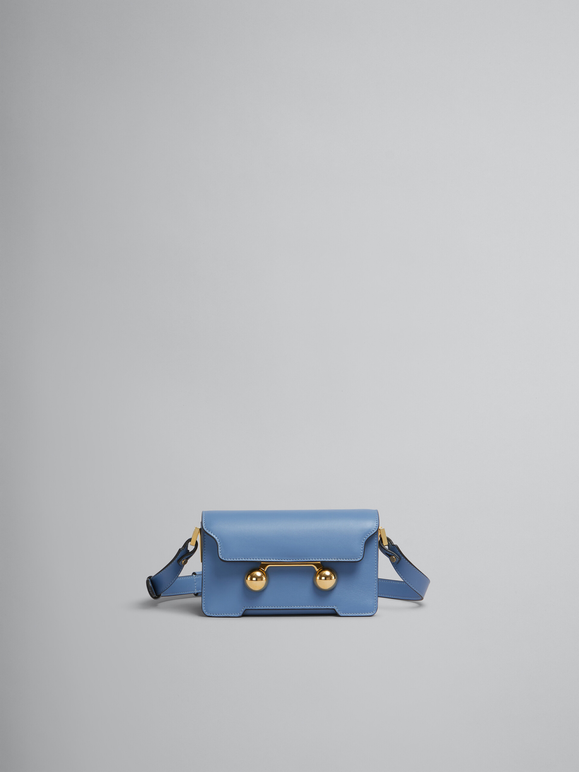 Blue leather Trunkaroo mini shoulder bag - Shoulder Bag - Image 1