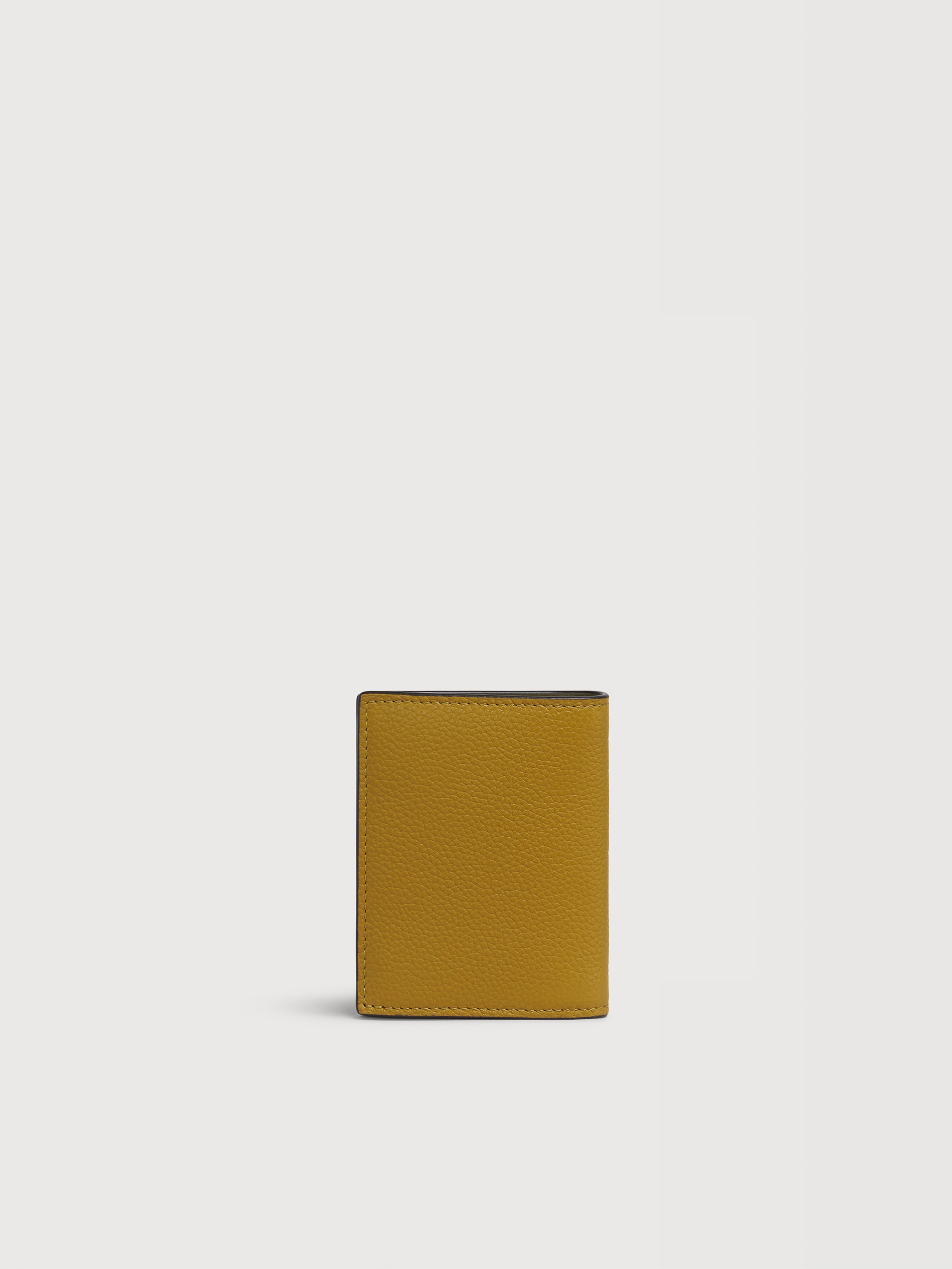 Black leather bifold wallet with Marni Mending embroidery - Wallets - Image 3