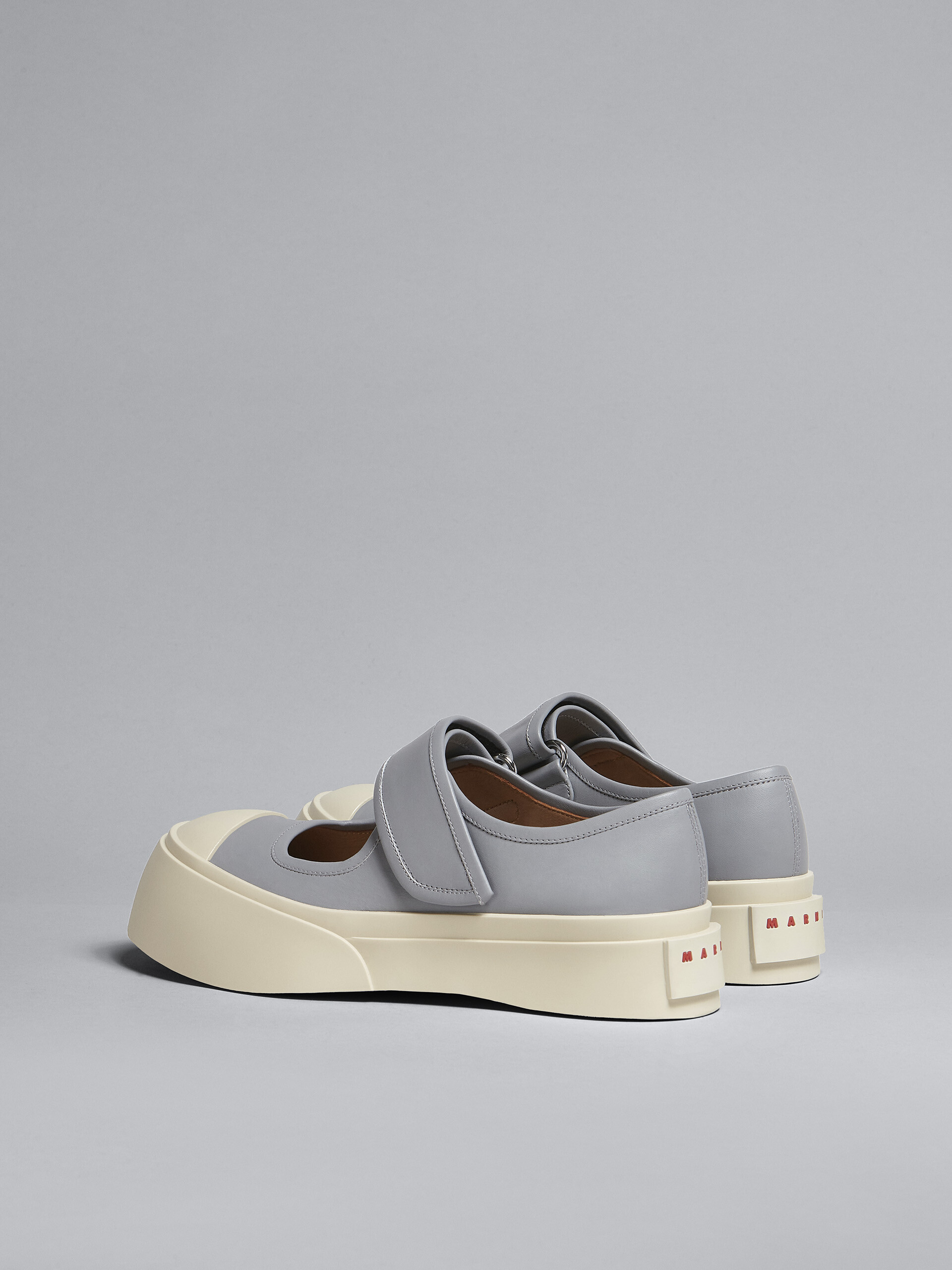 Grey leather Mary Jane sneaker - Sneakers - Image 3