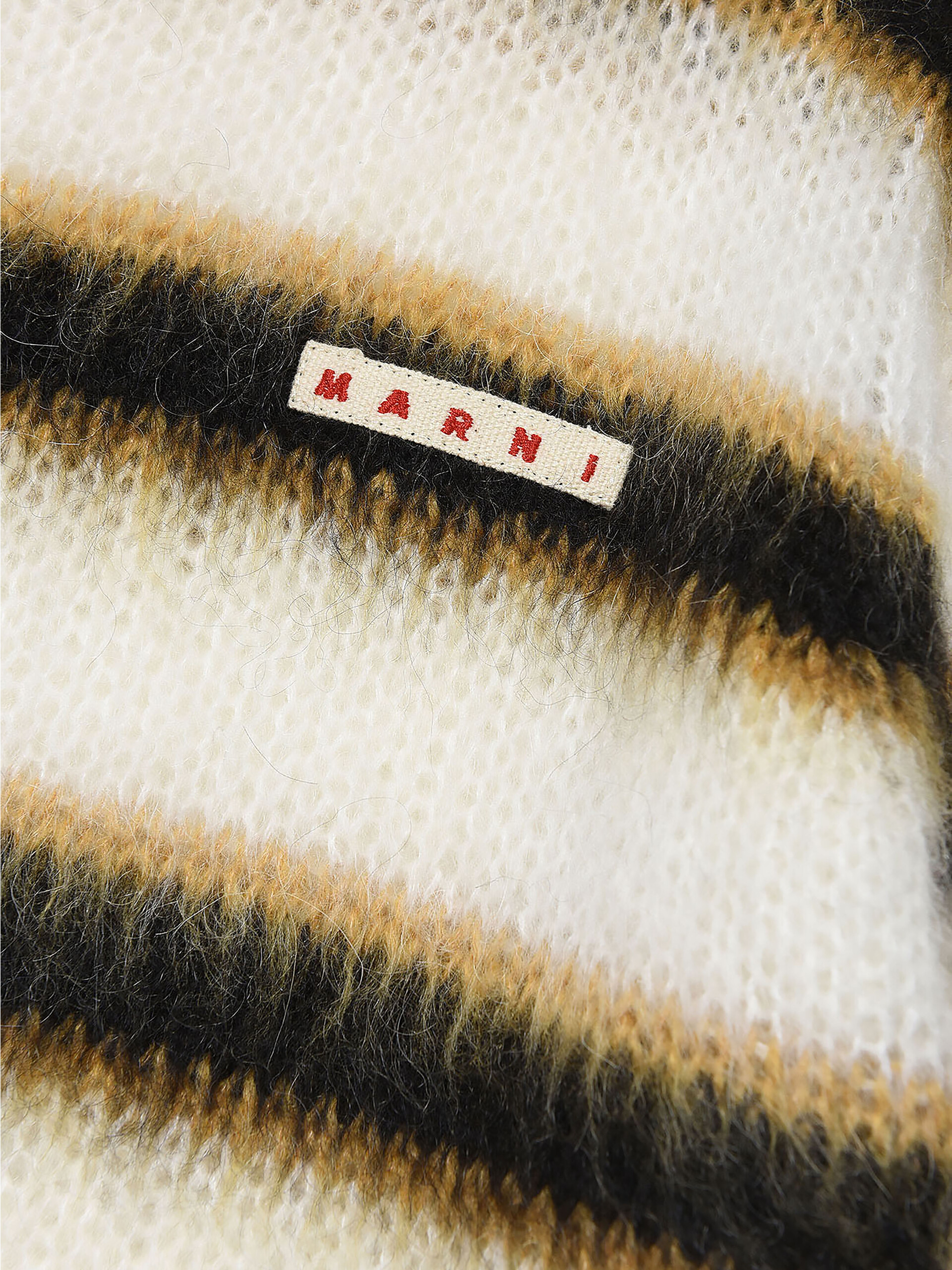 Striped wool and mohair crewneck jumper - Knitwear - Image 3