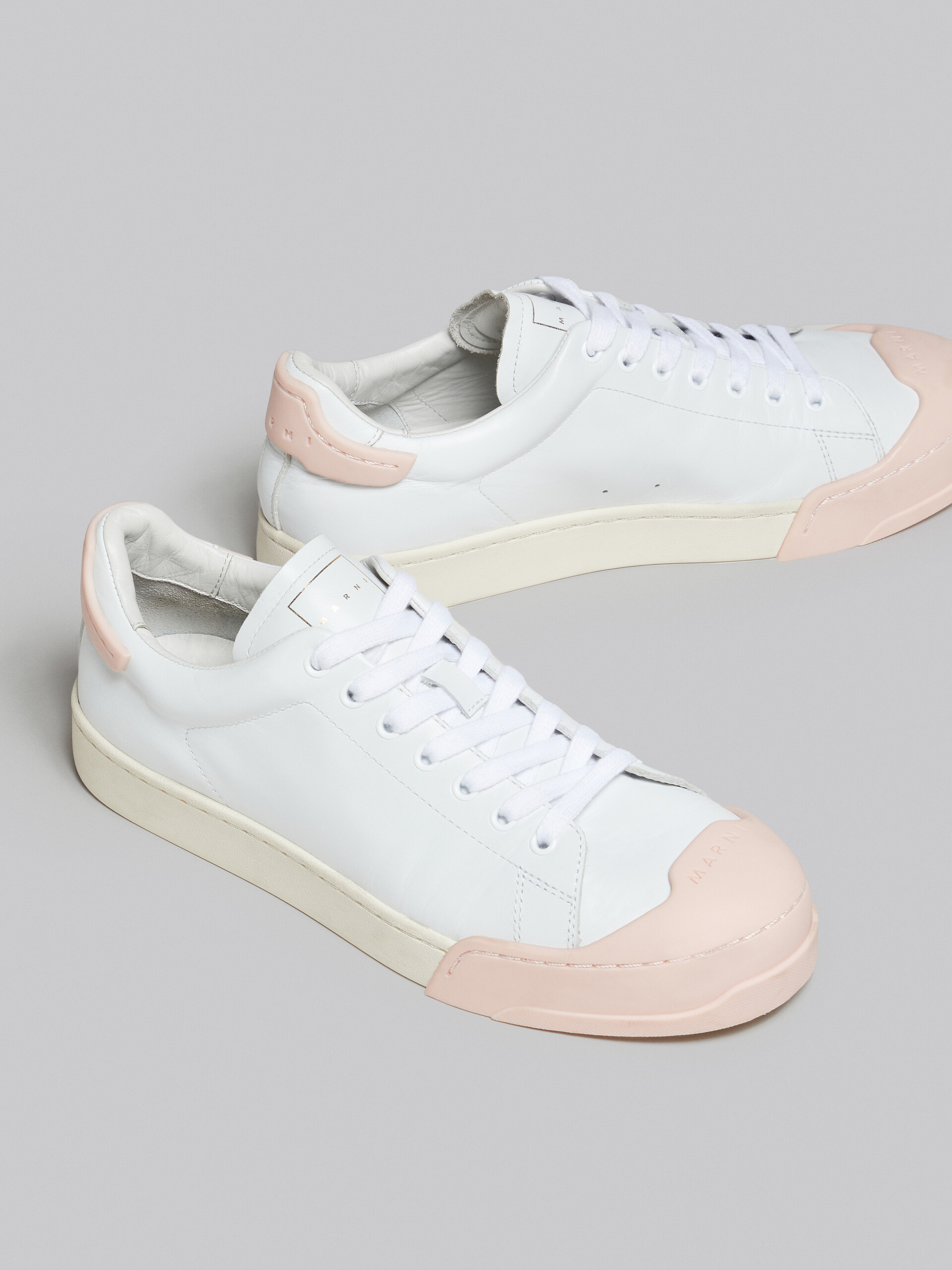Dada Bumper sneaker in white and pink leather - Sneakers - Image 5