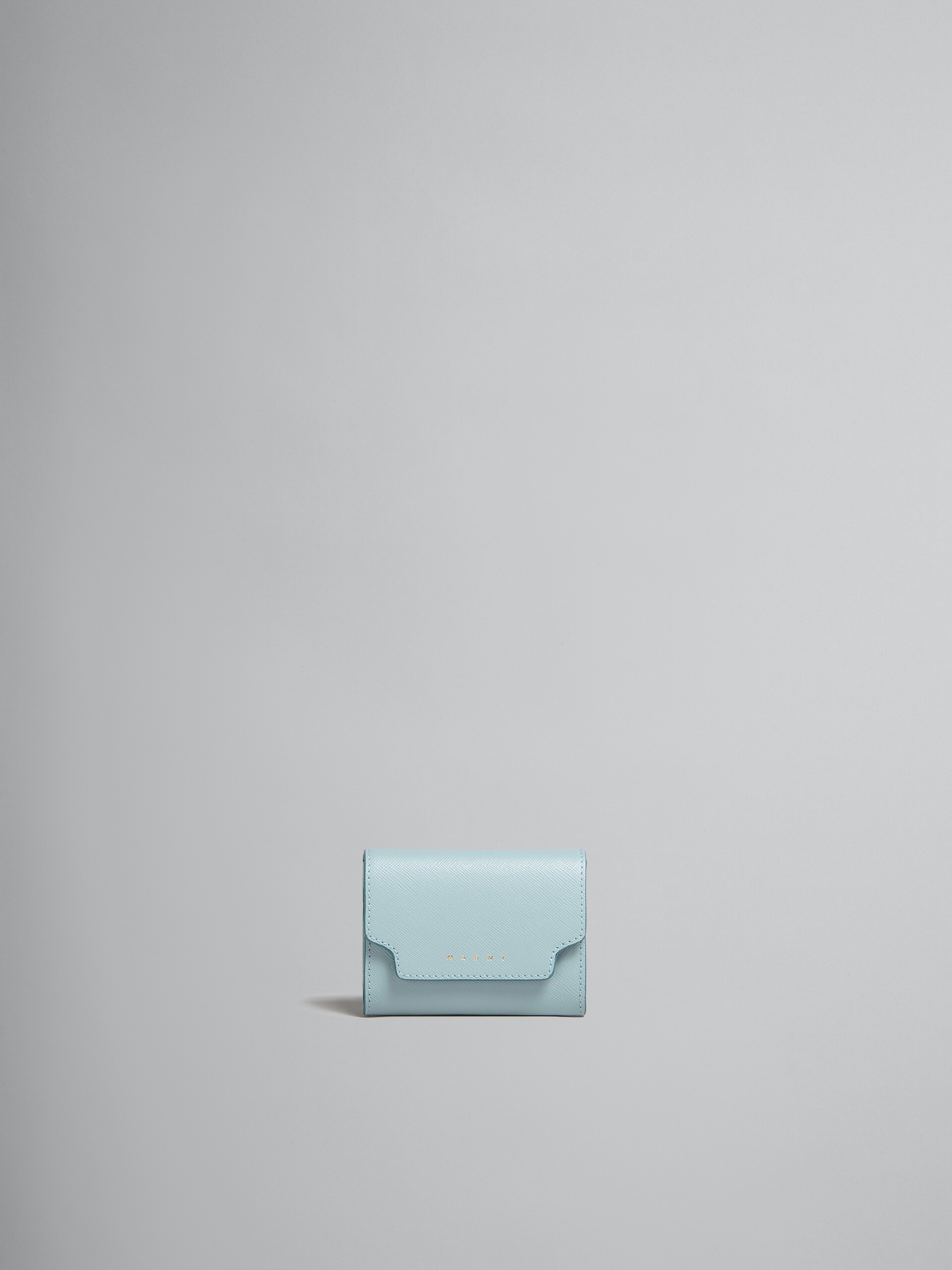 ライトブルー サフィアーノレザー製コインケース - 財布 - Image 1