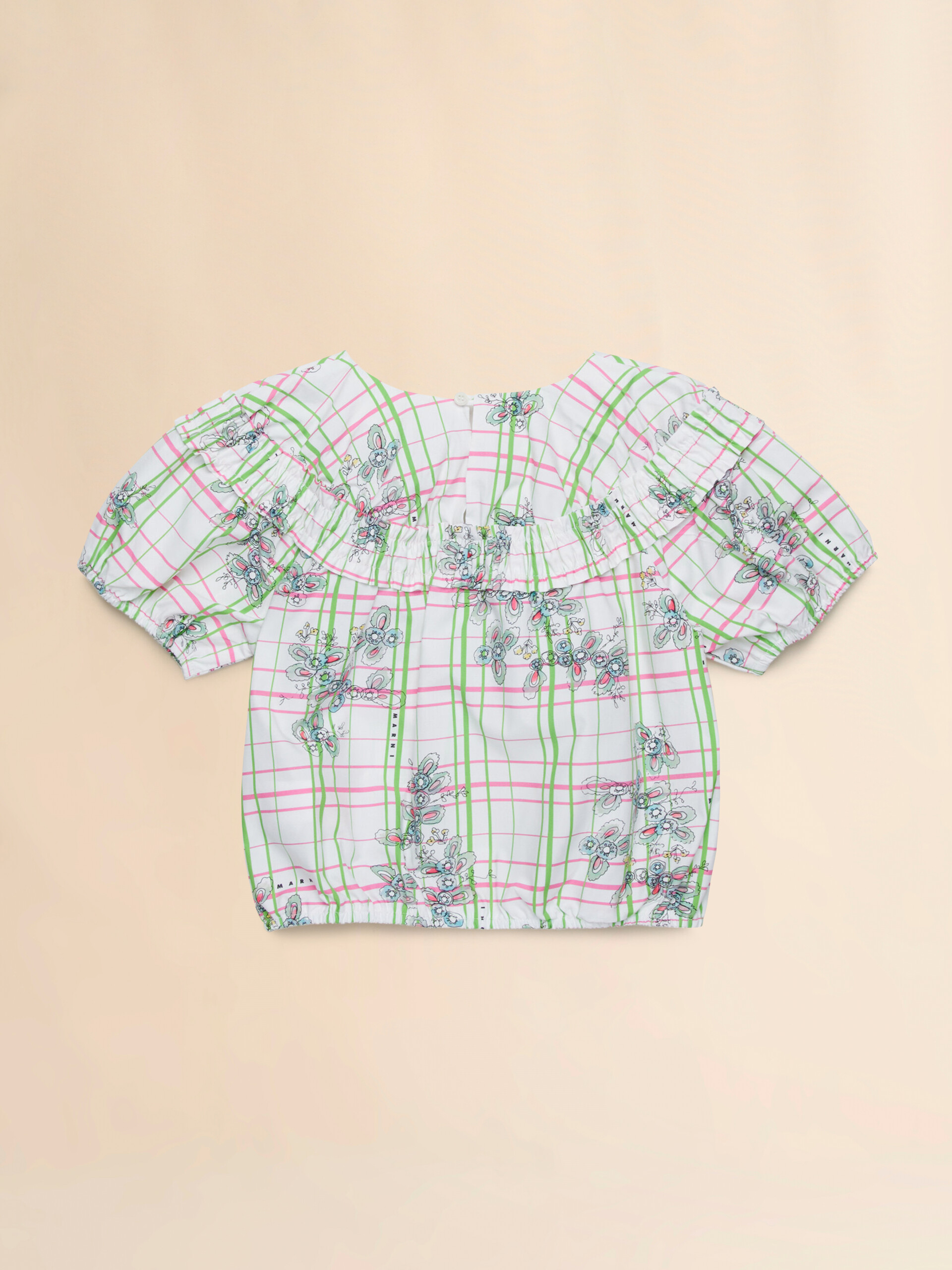 Poplin shirt with Greenhouse pattern - Shirts - Image 2