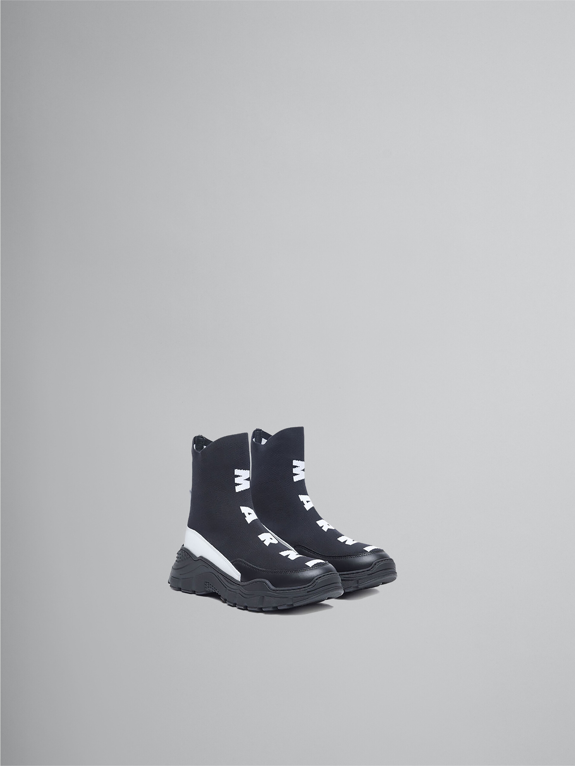 Black logo sock sneaker - Boots - Image 2