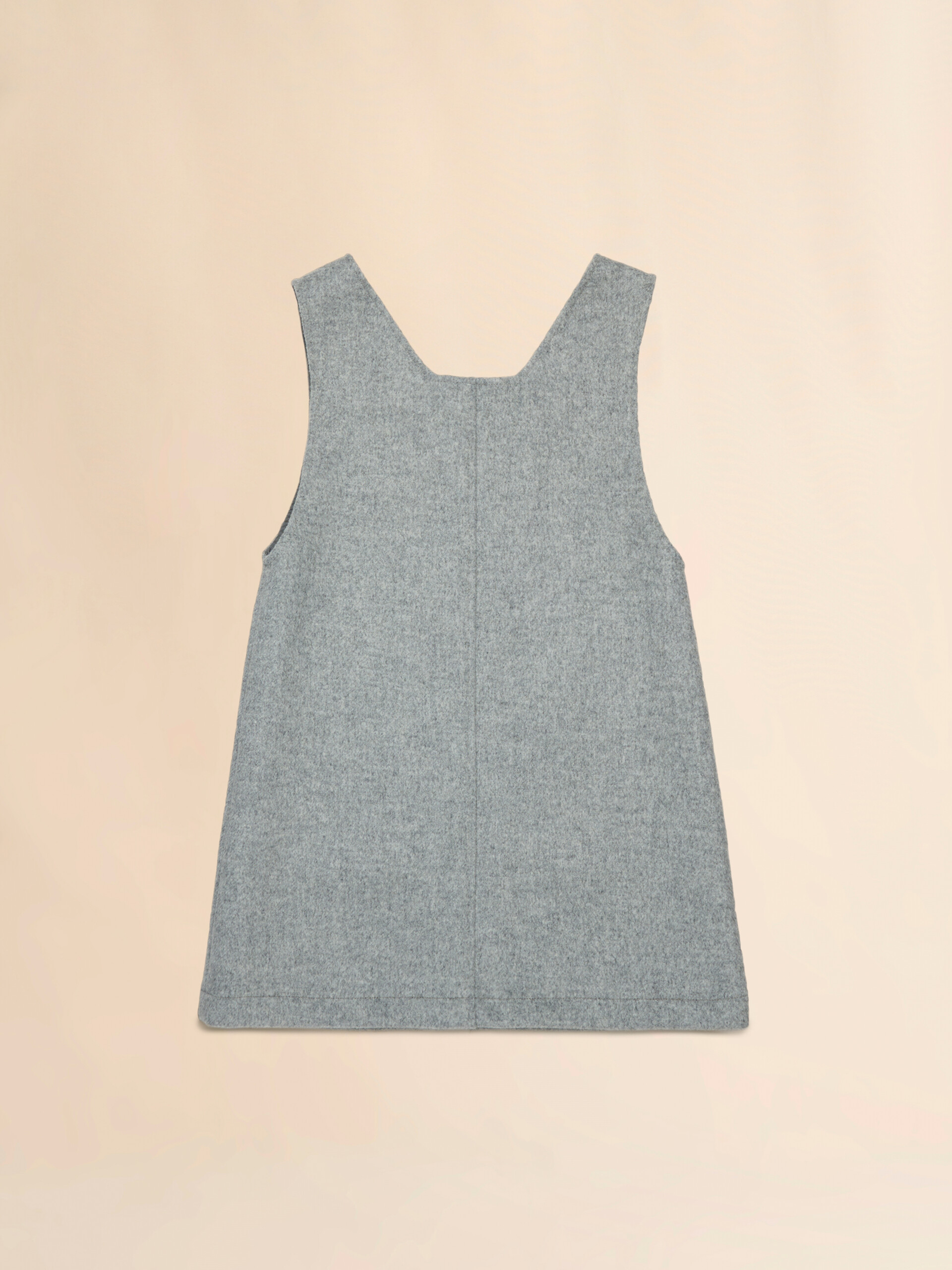 Grey melange wool blend pinafore with Marni Symbol - Dresses - Image 2