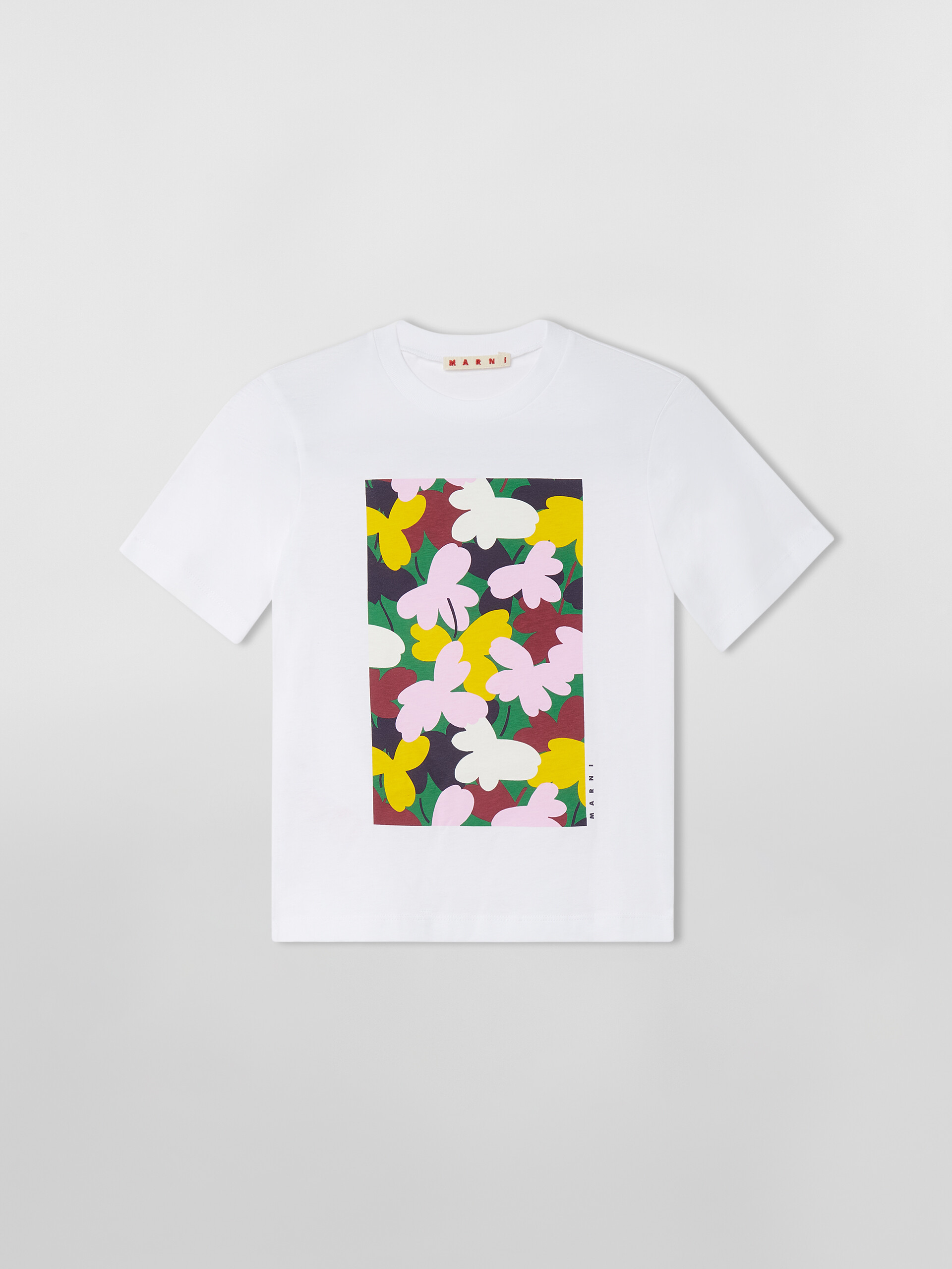 T-SHIRT WITH FLOWERS PRINT - T-shirts - Image 1