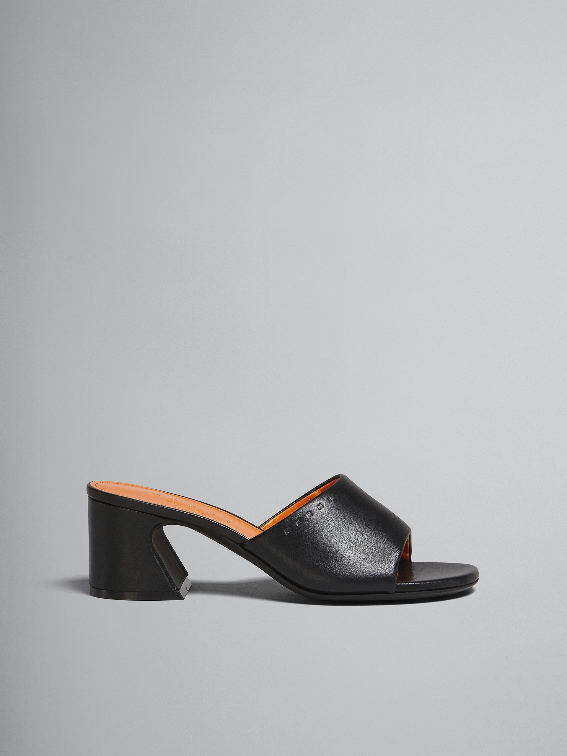 Black leather sandal - Sandals - Image 1