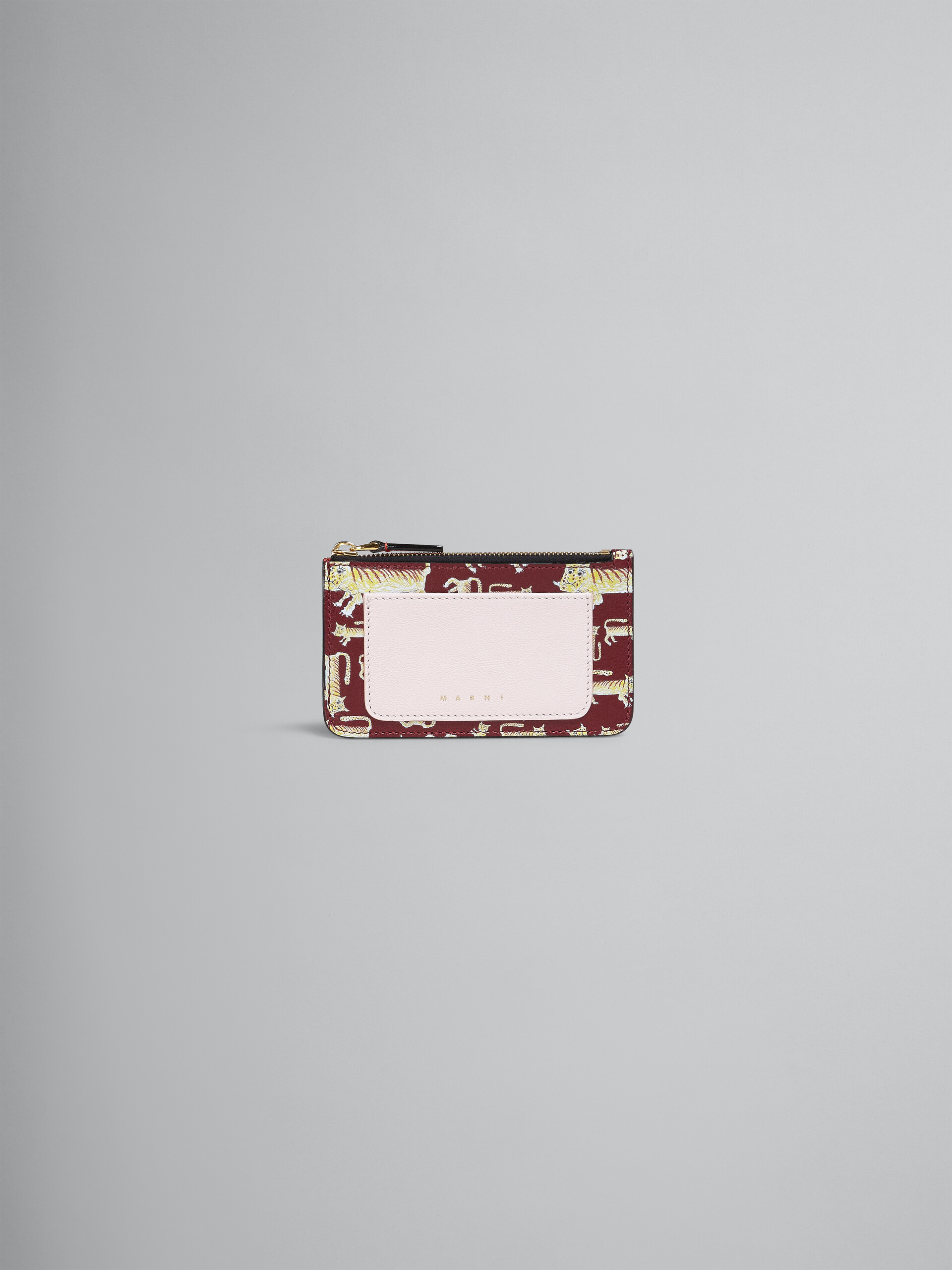 Tiger print leather wallet - Wallets - Image 1