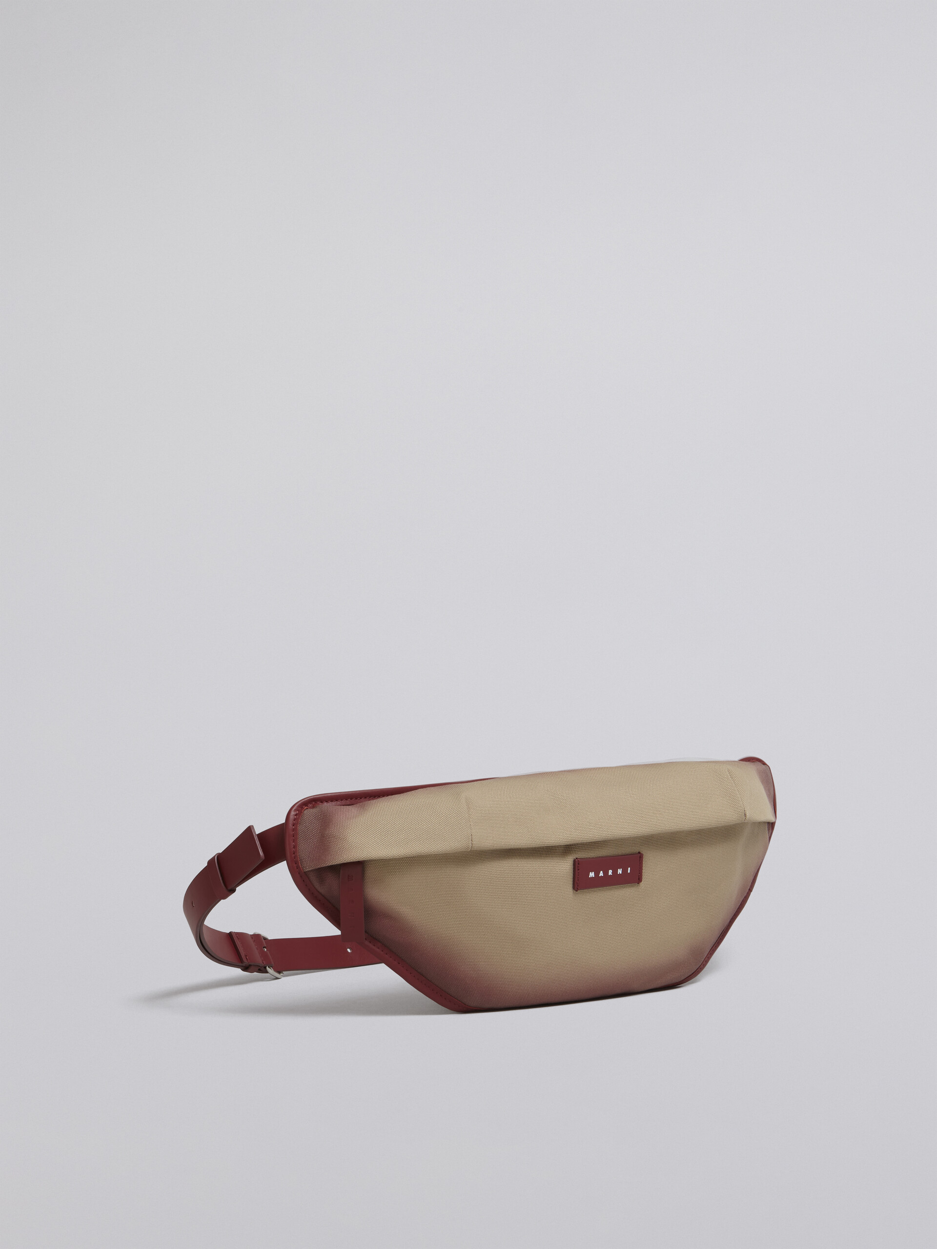Cotton canvas belt bag with shoulder strap and contrast edges - Belt Bags - Image 6