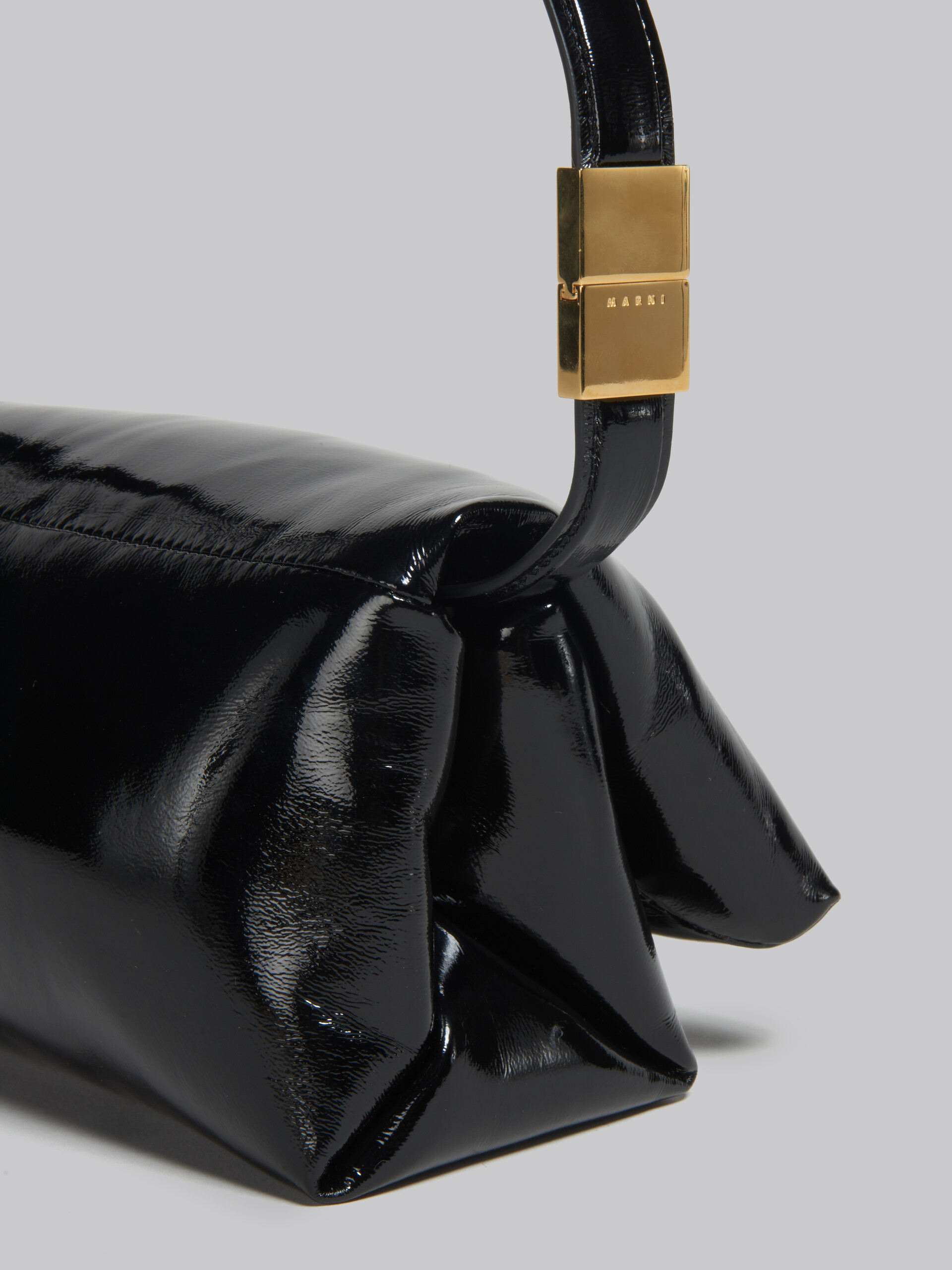 Small grey patent Prisma bag - Shoulder Bags - Image 5