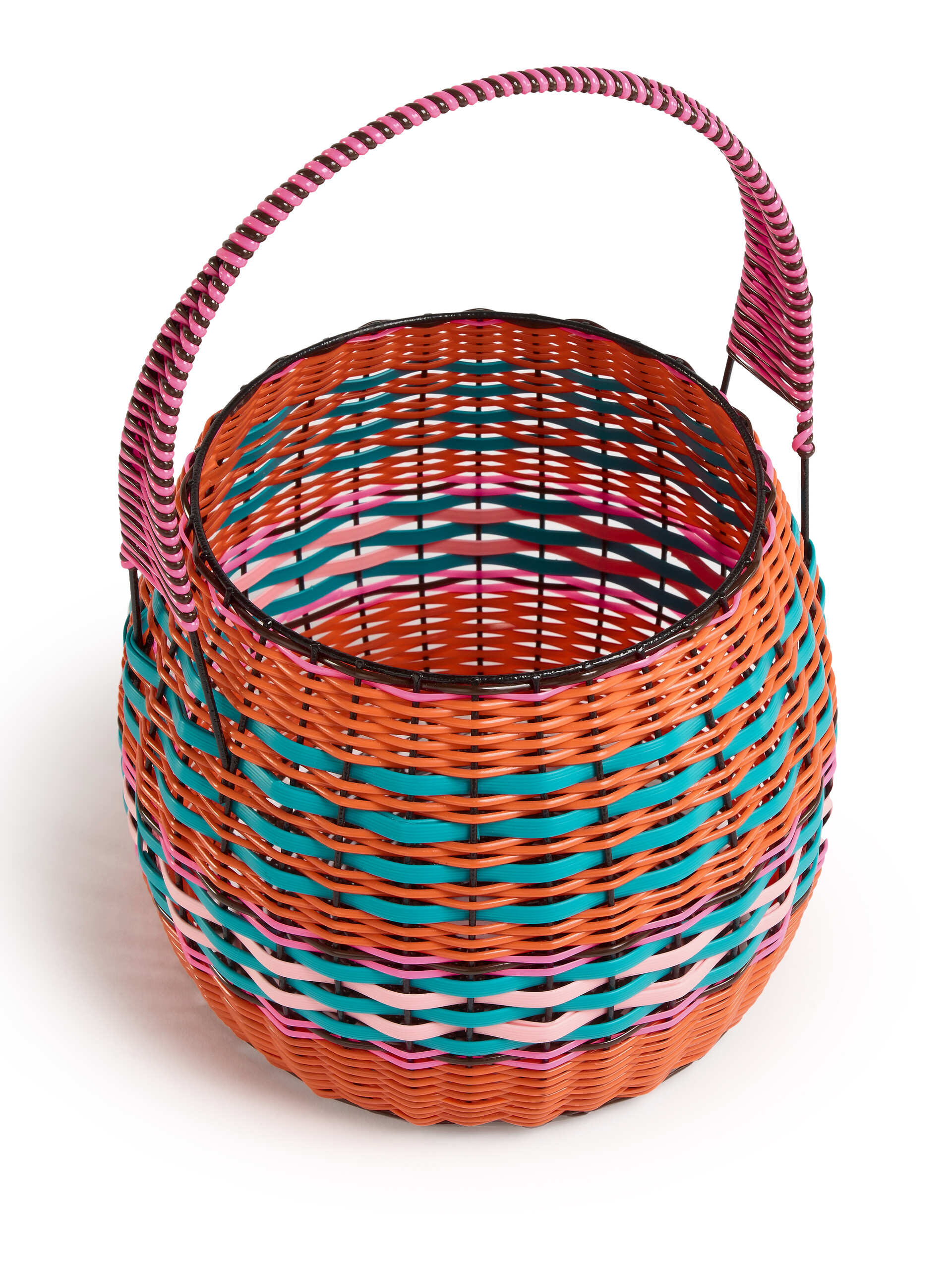 Orange MARNI MARKET woven cable basket - Accessories - Image 3