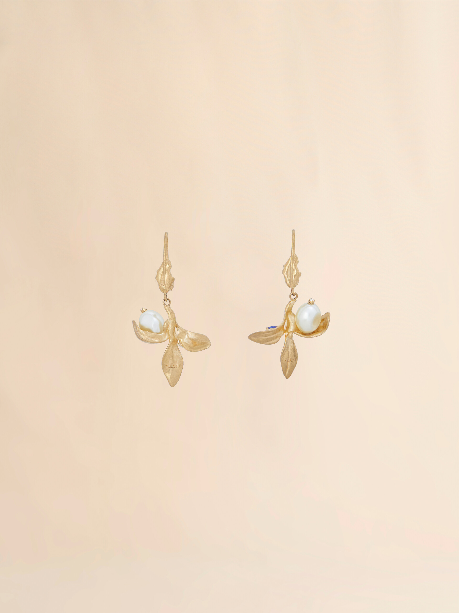 Pearls and stones Flower Delirium drop earrings - Earrings - Image 3