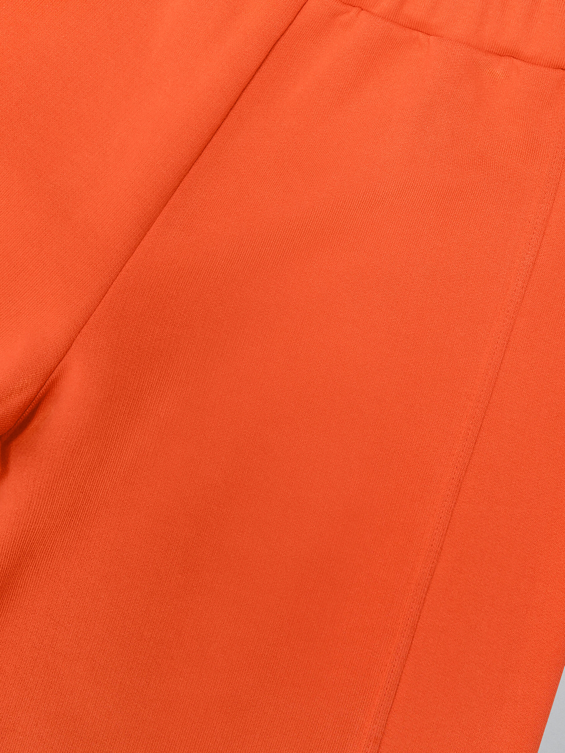Orange fleece shorts with Brush logo - Pants - Image 4