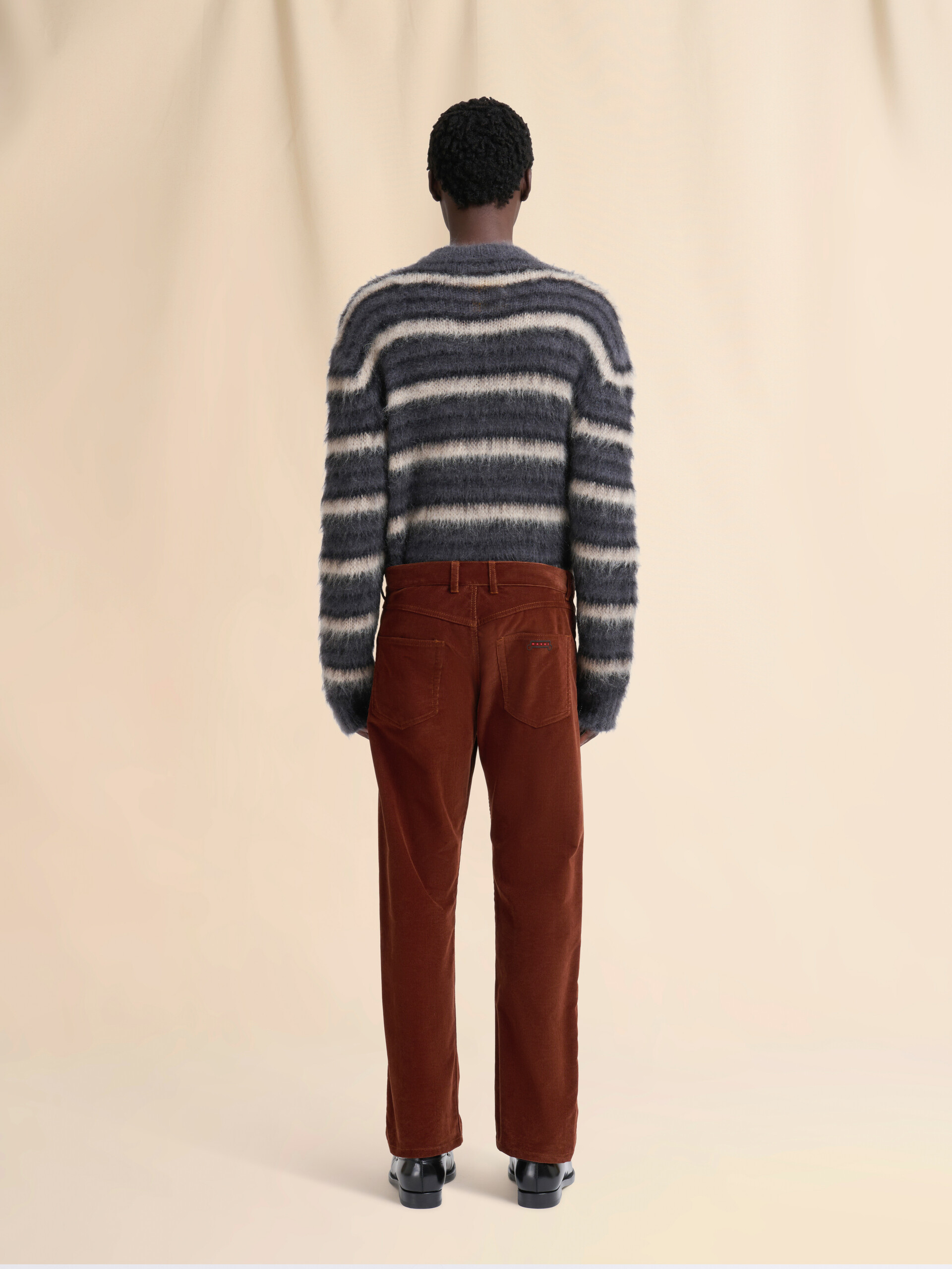 Brown corduroy trousers with Trunkaroo logo - Pants - Image 3