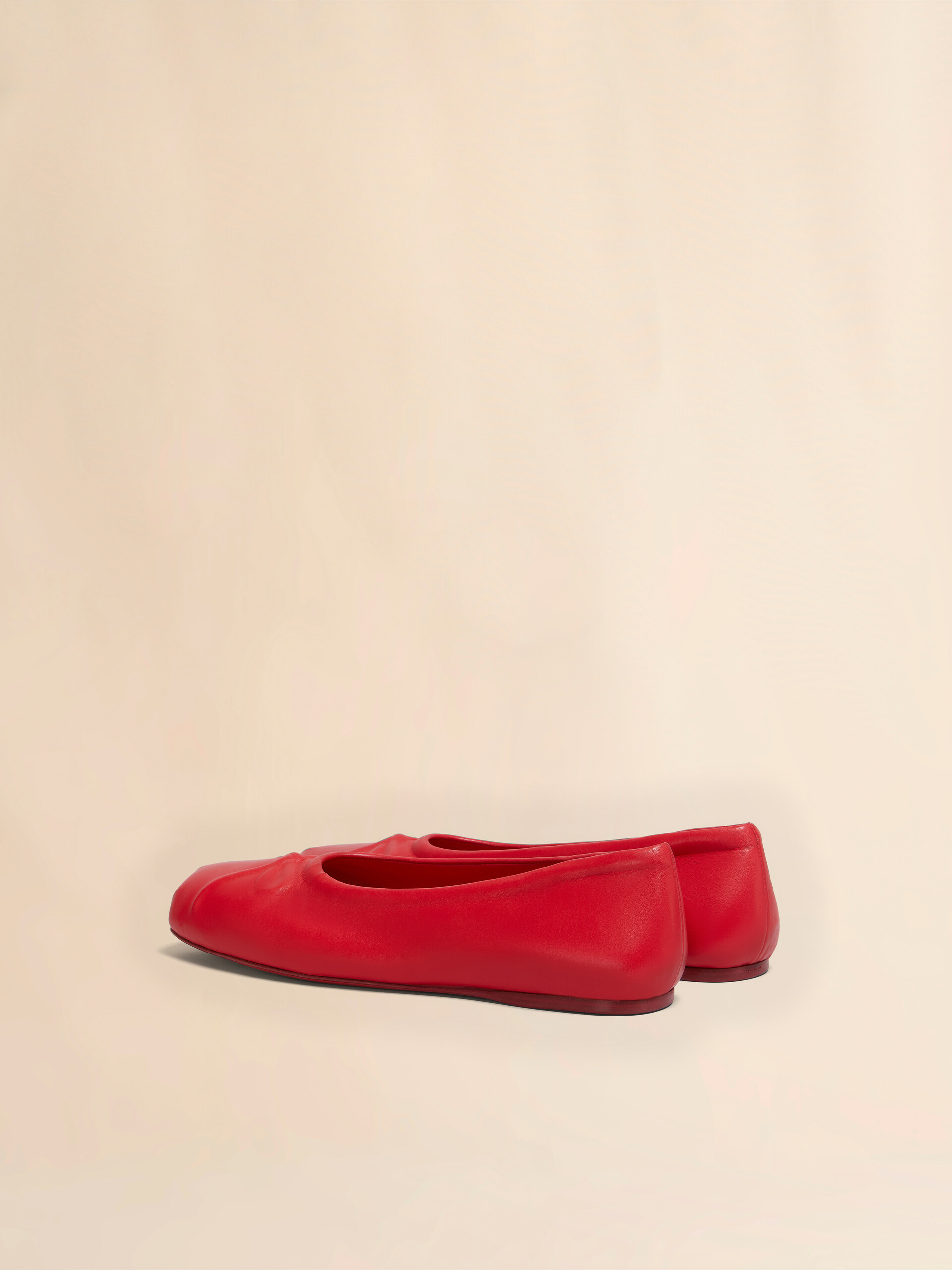 Pink nappa leather seamless Little Bow ballet flat - Ballet Shoes - Image 3